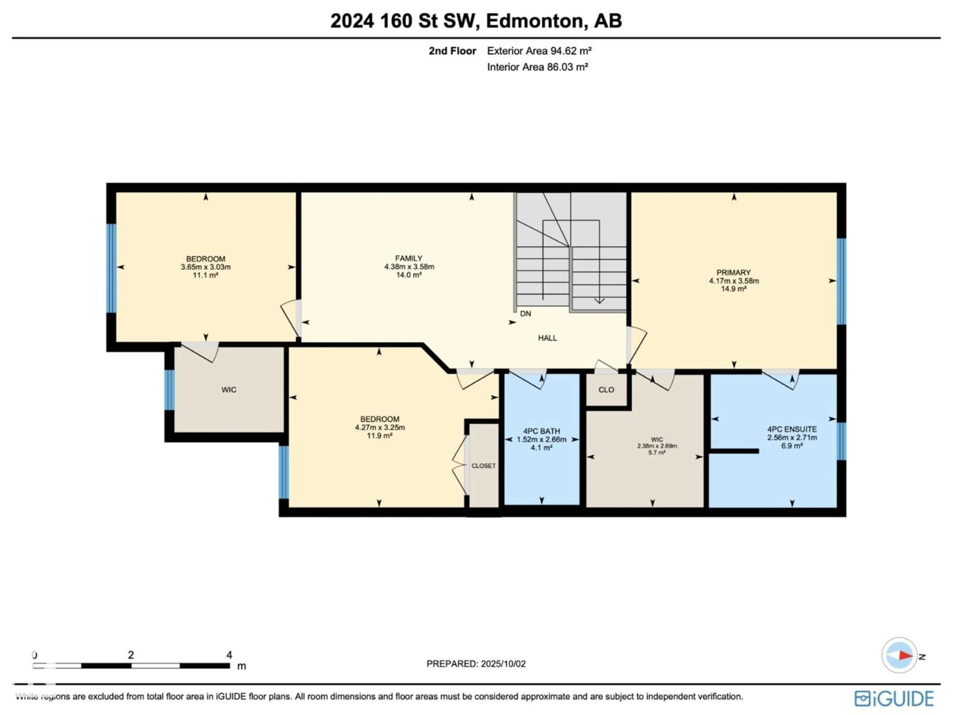 Floor plan for SW - 2024 160 ST, Edmonton Alberta T6W4E7