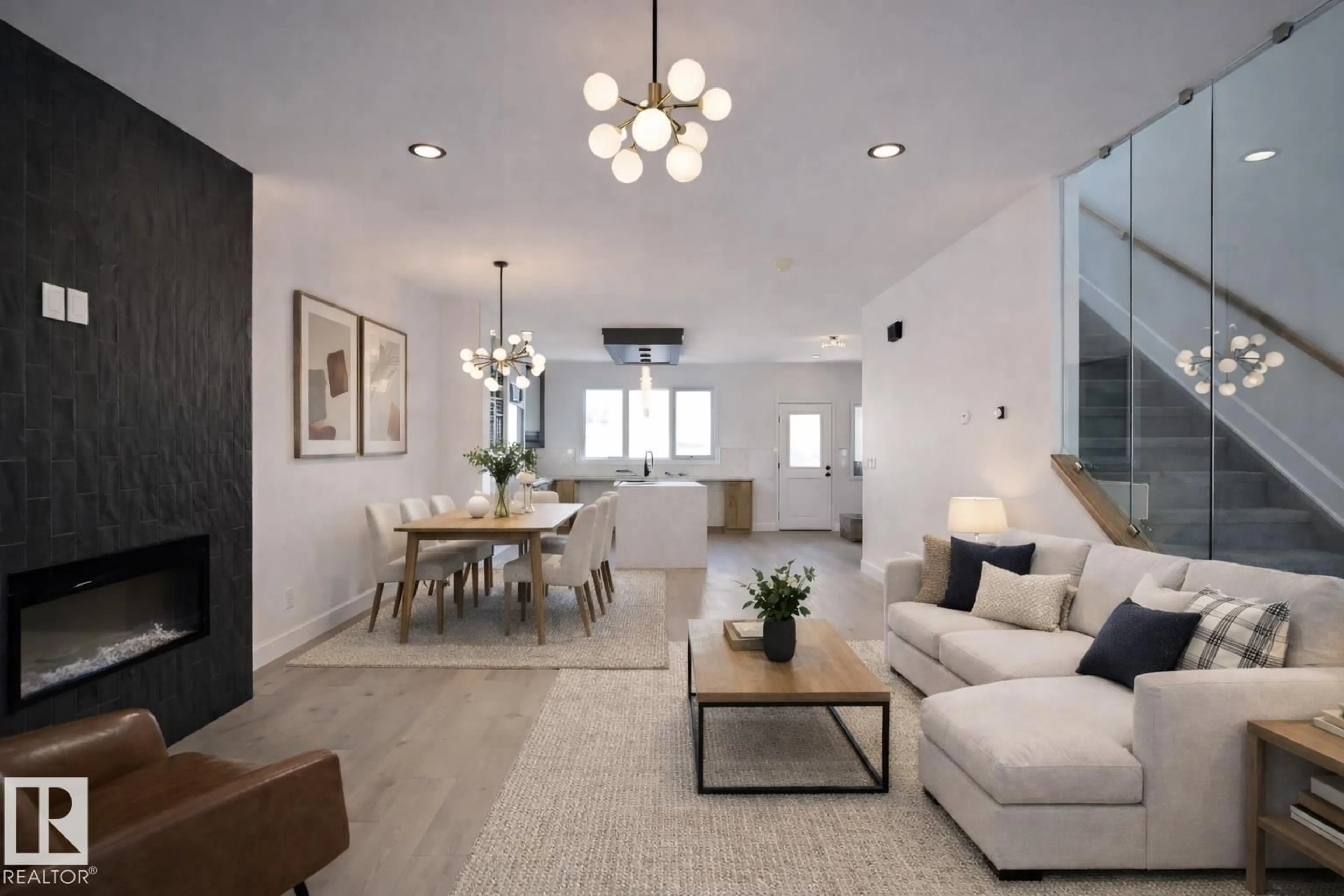 Living room with furniture, unknown for 13909 107A AV, Edmonton Alberta T5M2A8