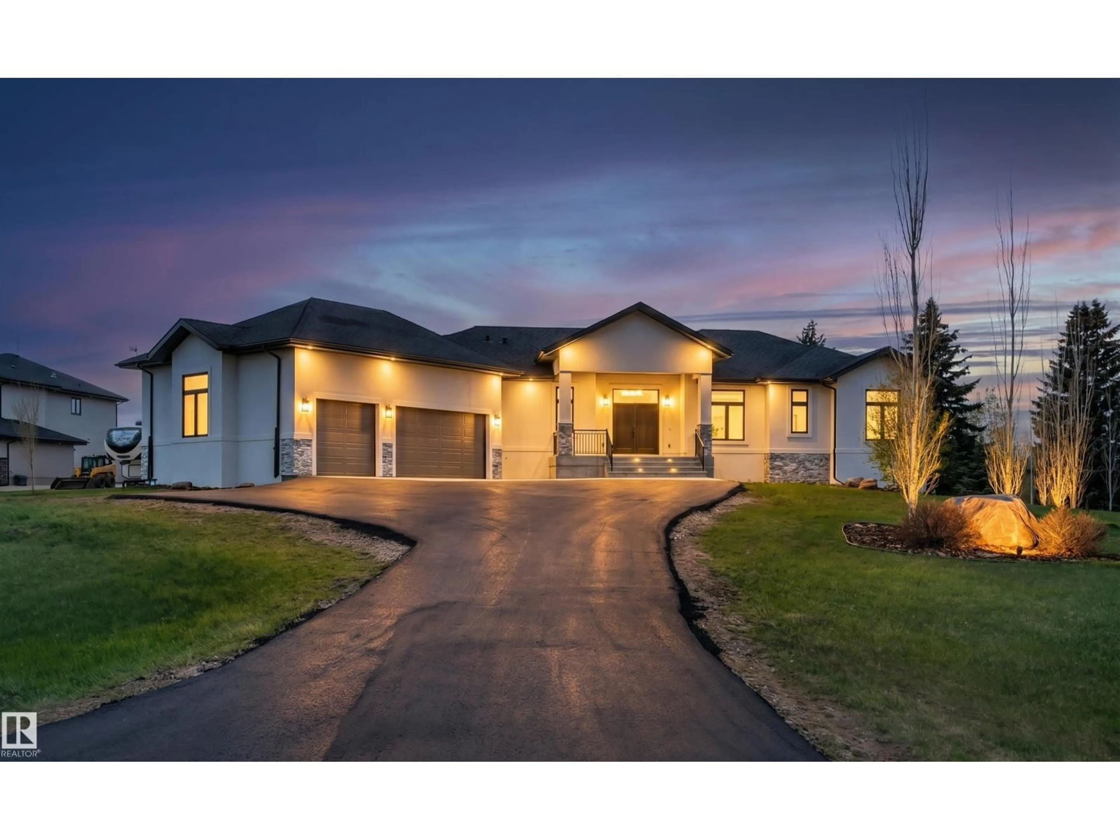 Home with brick exterior material, street for 50 26323 TWP ROAD 532 A, Rural Parkland County Alberta T7X4M1