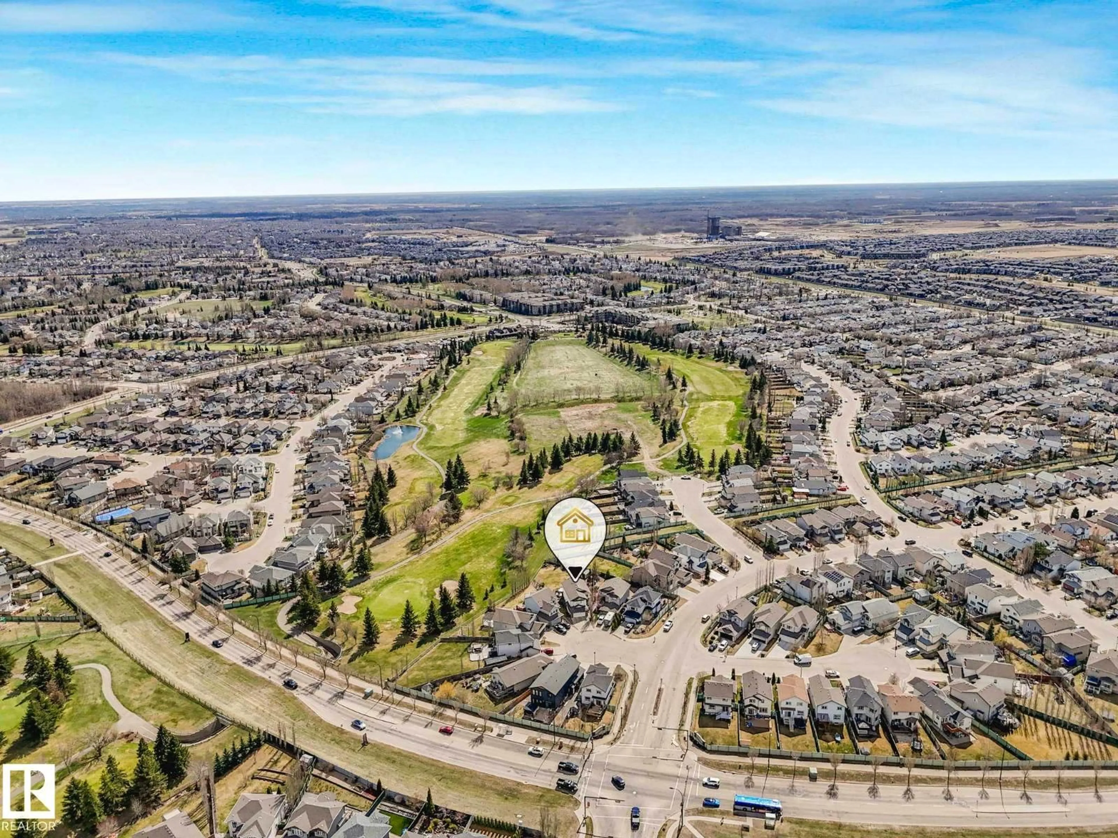 A pic from outside/outdoor area/front of a property/back of a property/a pic from drone, unknown for 20853 92A AV NW, Edmonton Alberta T5T3Z1