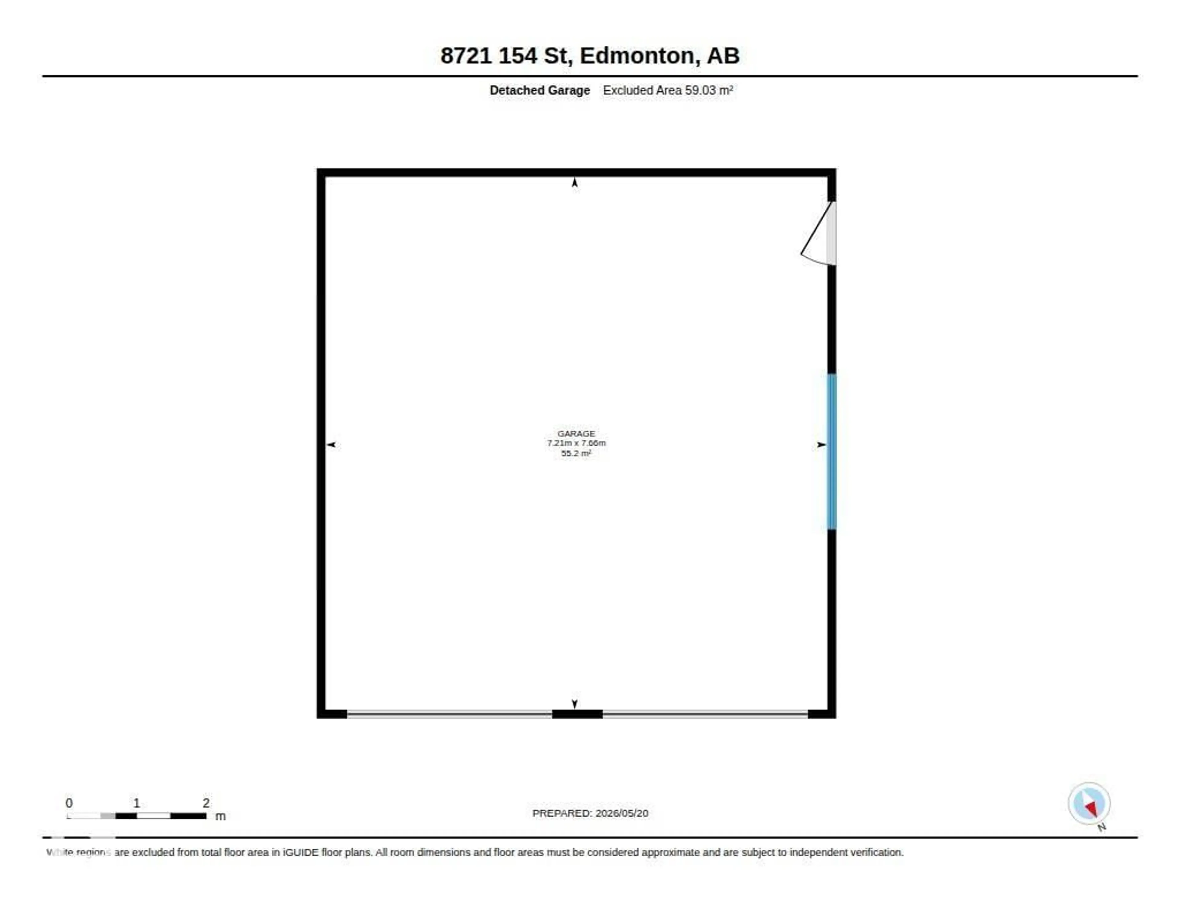 Floor plan for 8721 154 ST, Edmonton Alberta T5R1S6