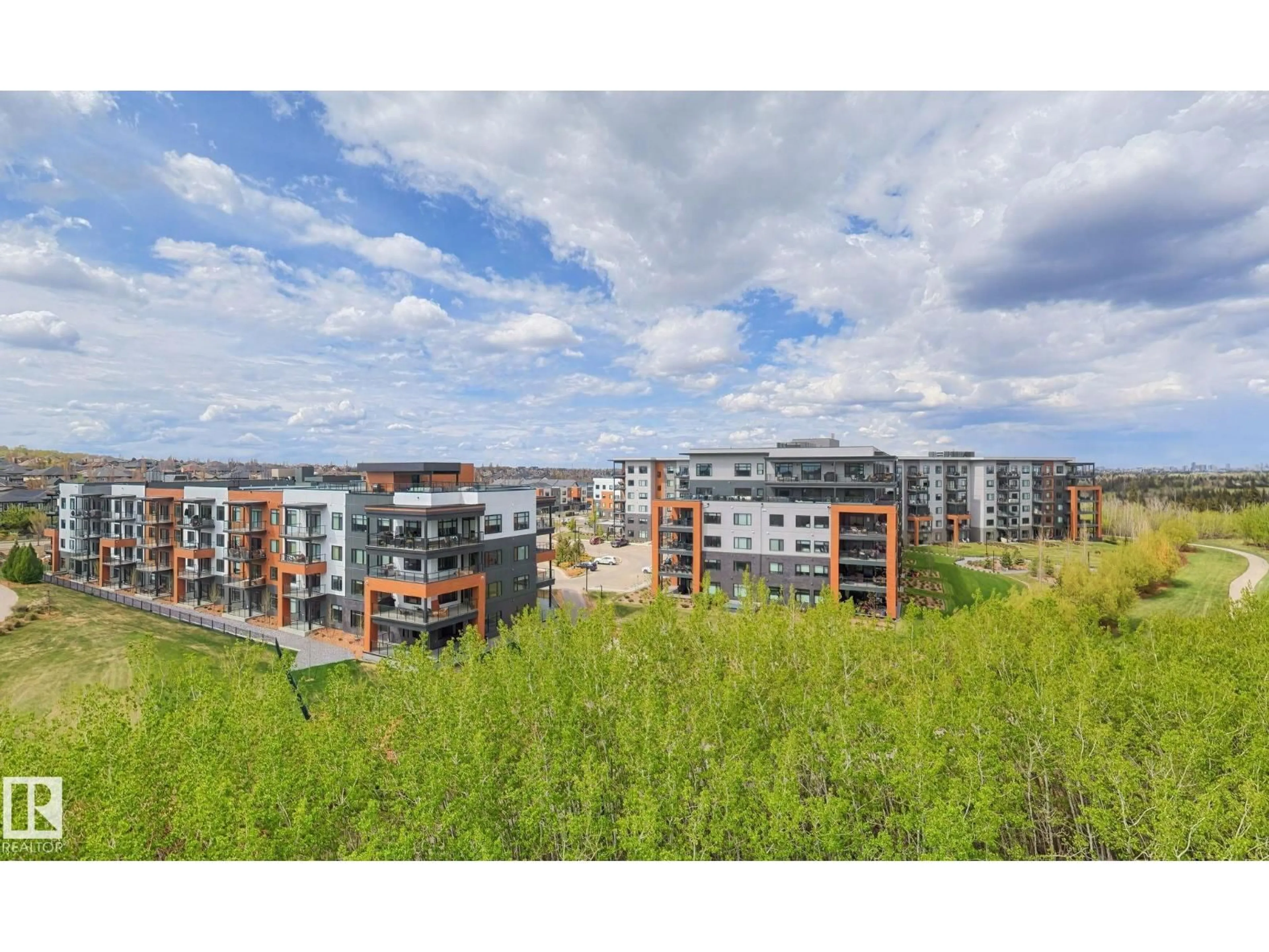 A pic from outside/outdoor area/front of a property/back of a property/a pic from drone, unknown for 207 - 7463 MAY CM, Edmonton Alberta T6R0X1