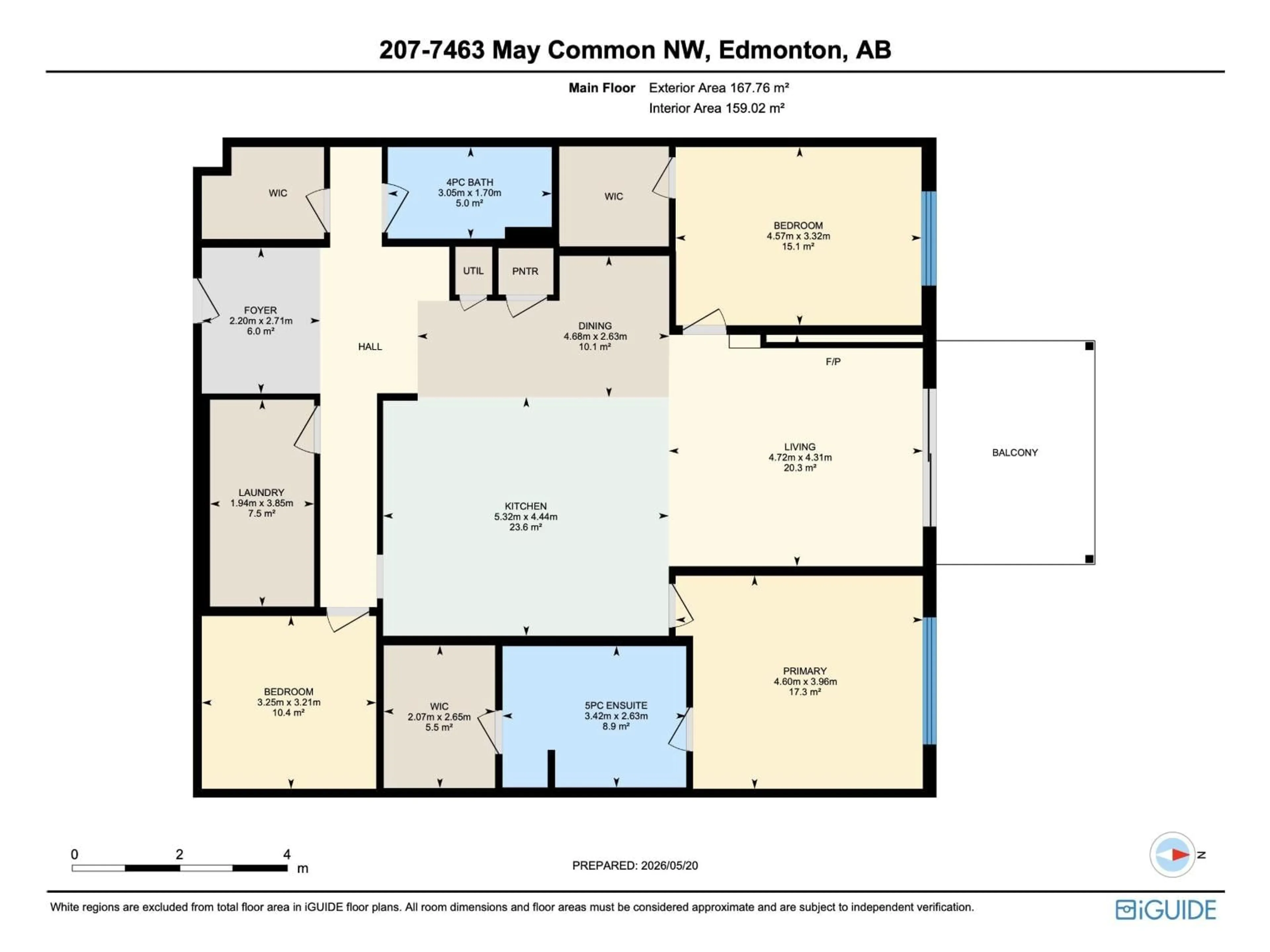 Floor plan for 207 - 7463 MAY CM, Edmonton Alberta T6R0X1