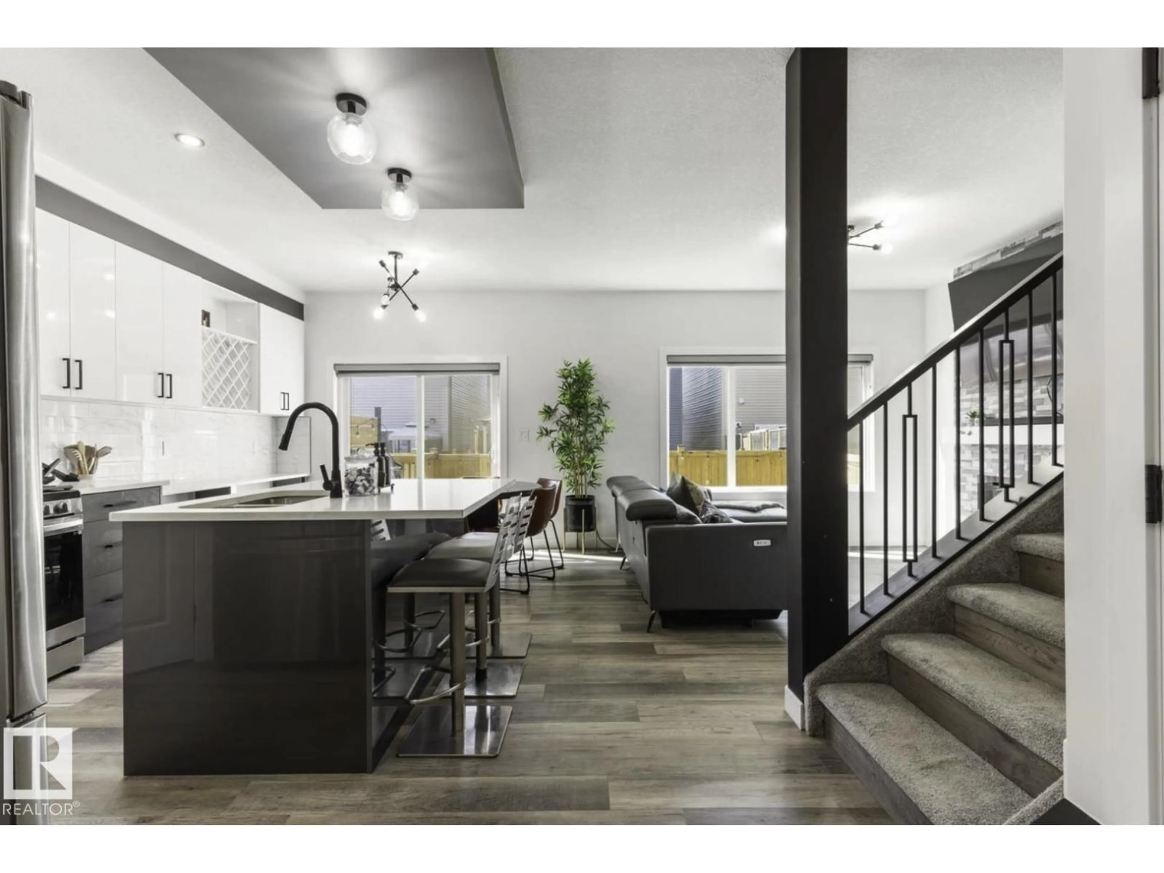 Open concept kitchen, ceramic/tile floor for 19703 29 AVENUE, Edmonton Alberta T6M1M2