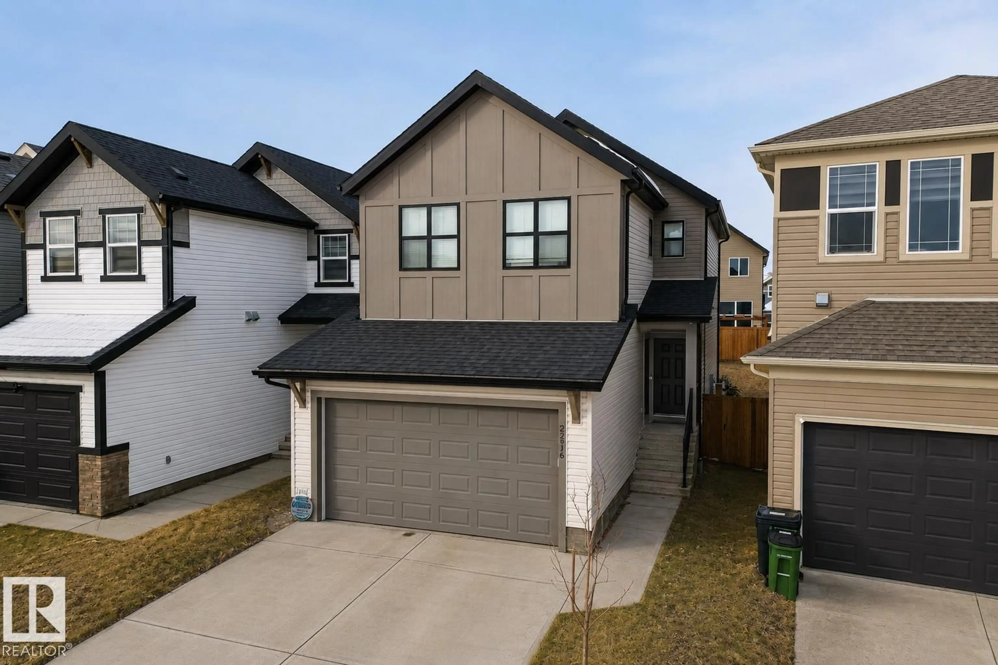 A pic from outside/outdoor area/front of a property/back of a property/a pic from drone, street for 22916 95 AV, Edmonton Alberta T5T7H6