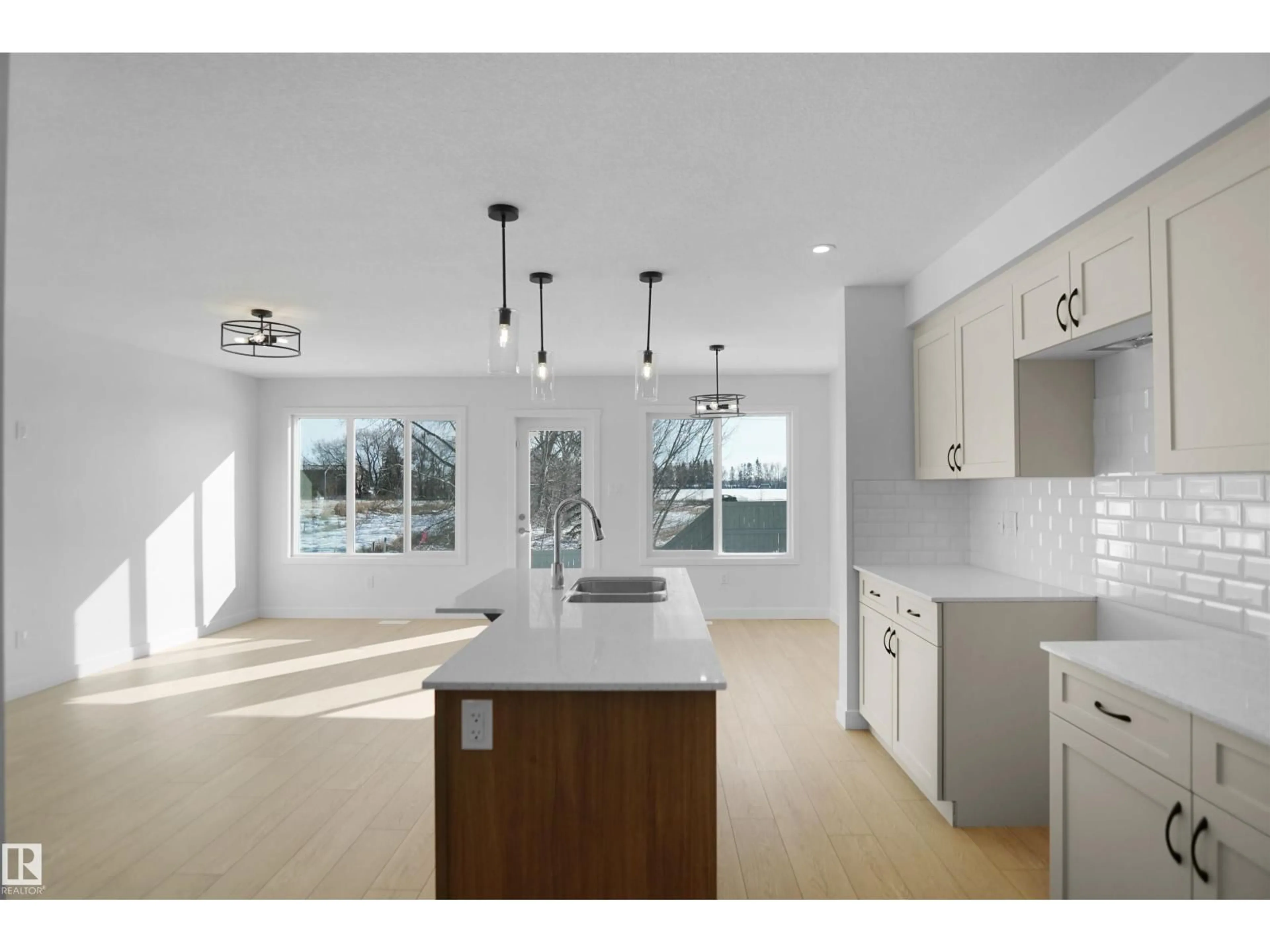 Open concept kitchen, ceramic/tile floor for 8891 CARSON WY, Edmonton Alberta T6W5H8