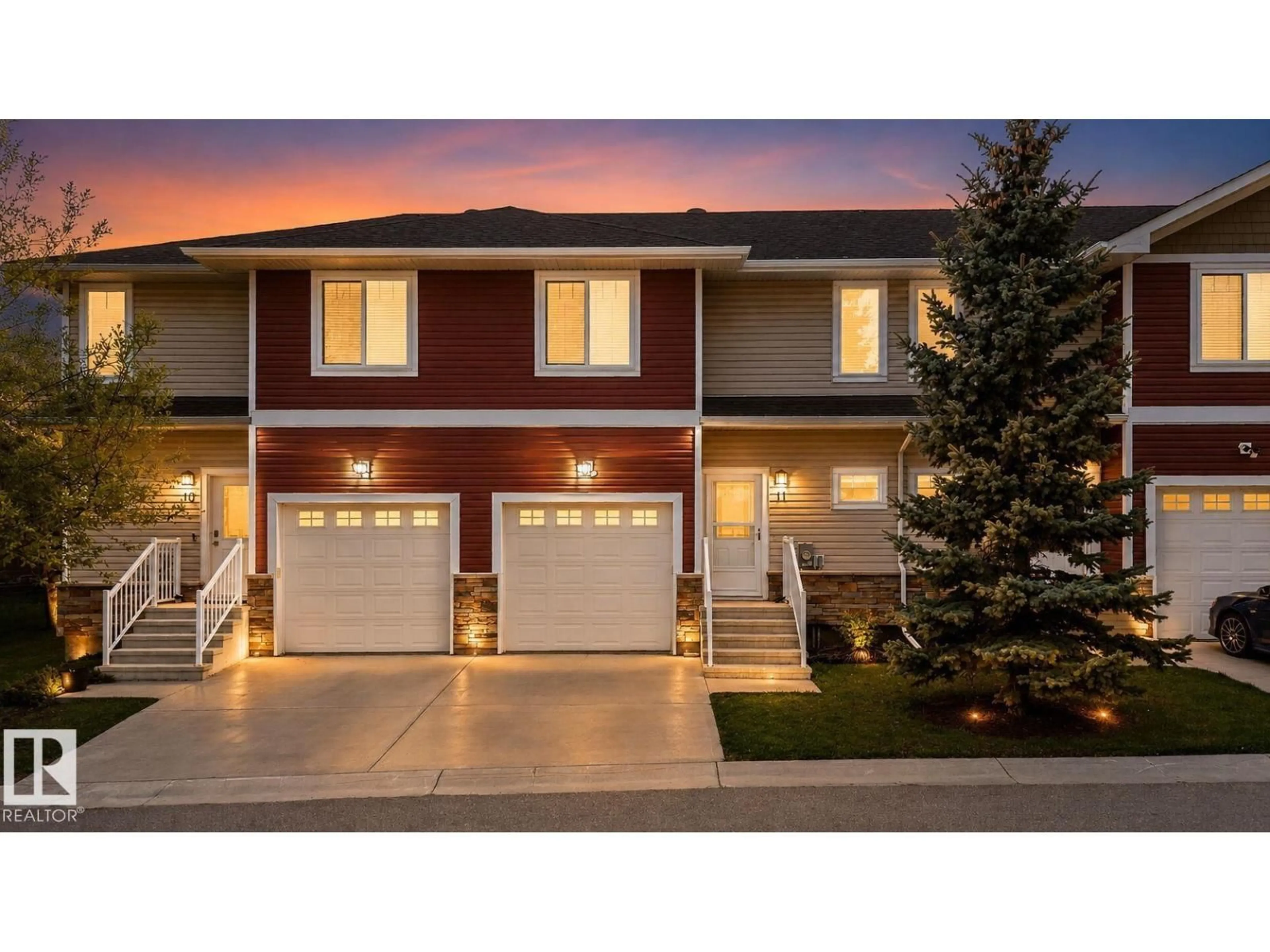 Home with vinyl exterior material, street for #11 - 450 MCCONACHIE WY, Edmonton Alberta T5Y0S8