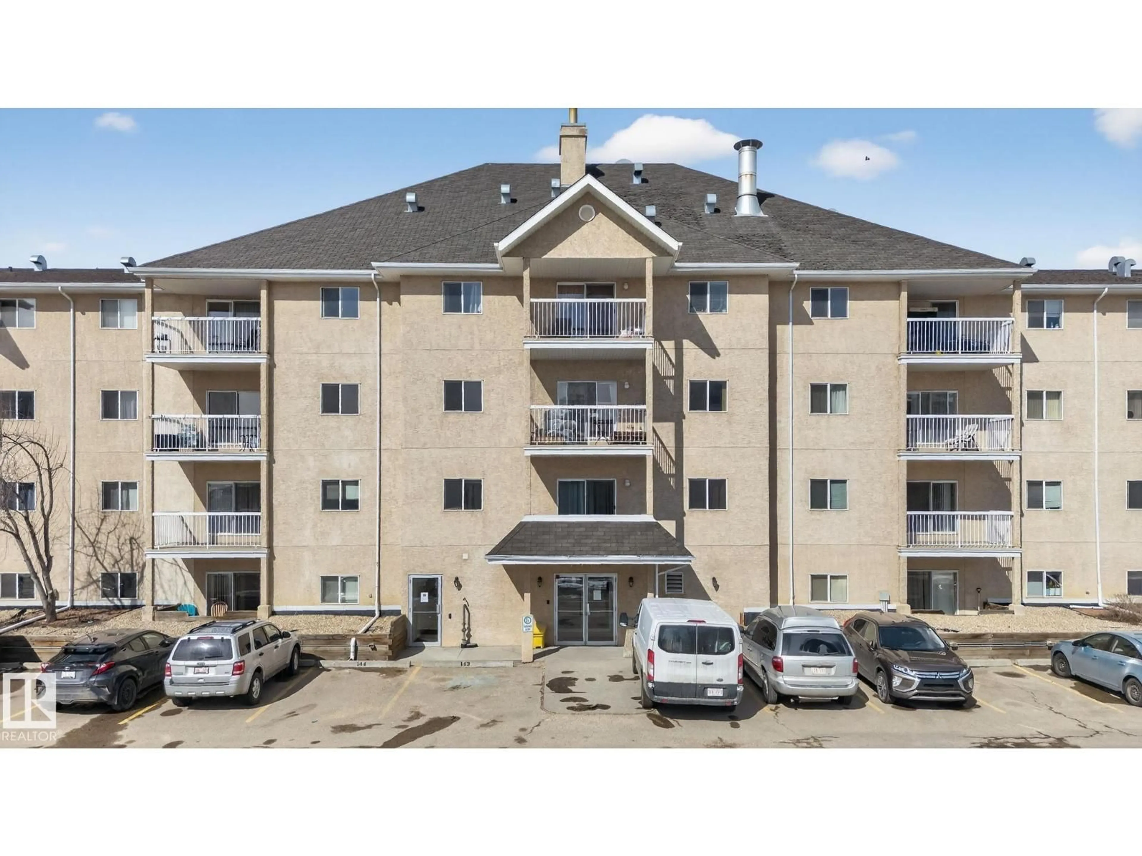 A pic from outside/outdoor area/front of a property/back of a property/a pic from drone, building for 129 - 4210 139 AV, Edmonton Alberta T5Y2W6