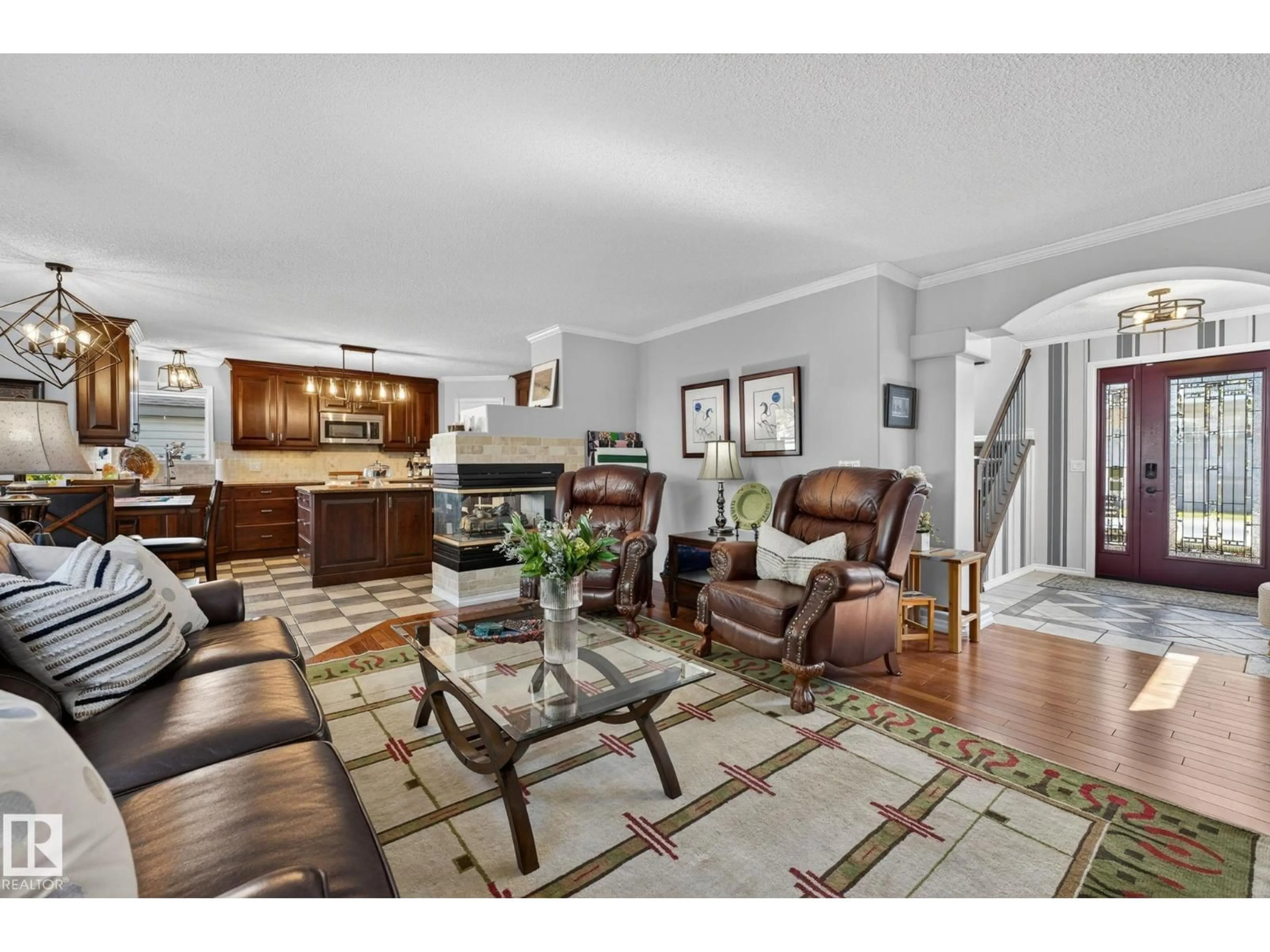 Living room with furniture, unknown for NW - 4830 188 ST, Edmonton Alberta T6M2S2