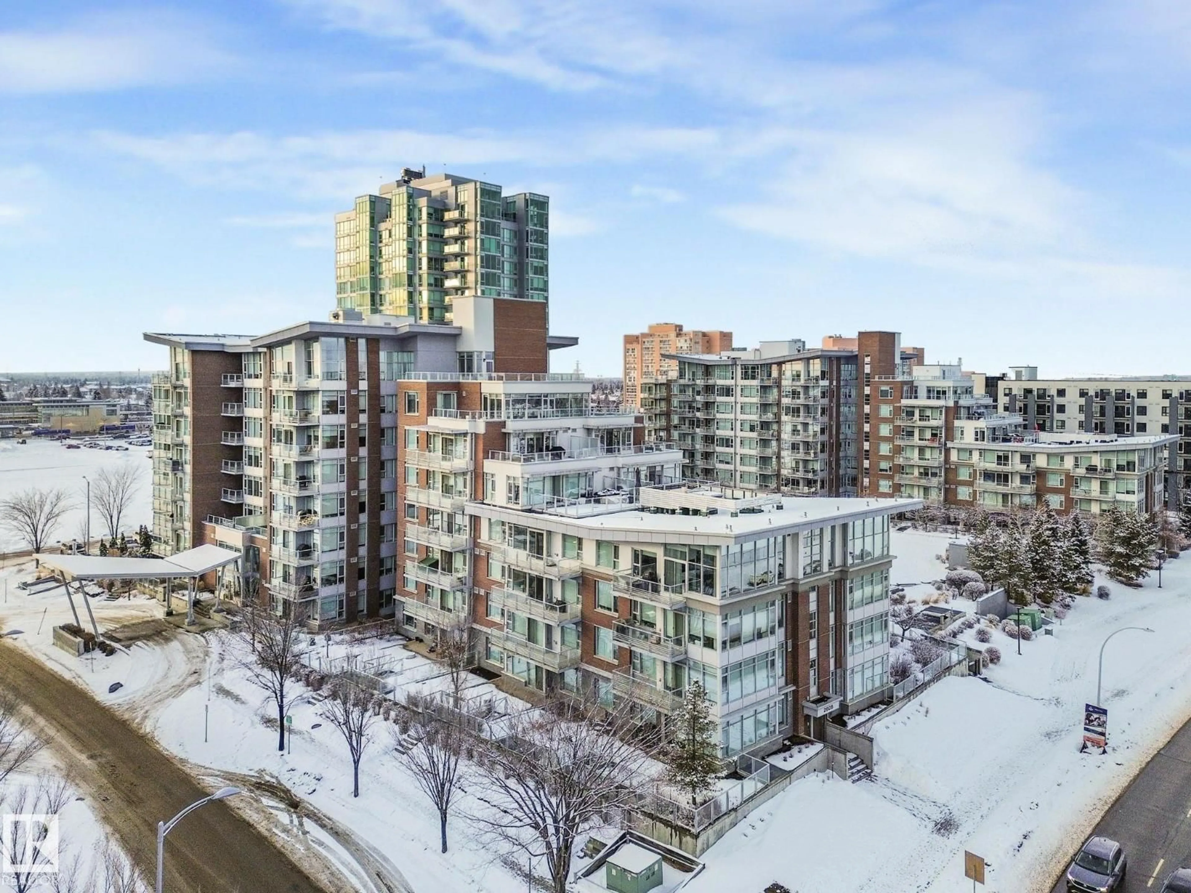 A pic from outside/outdoor area/front of a property/back of a property/a pic from drone, city buildings view from balcony for NW - 2606 109 ST, Edmonton Alberta T6J3S9