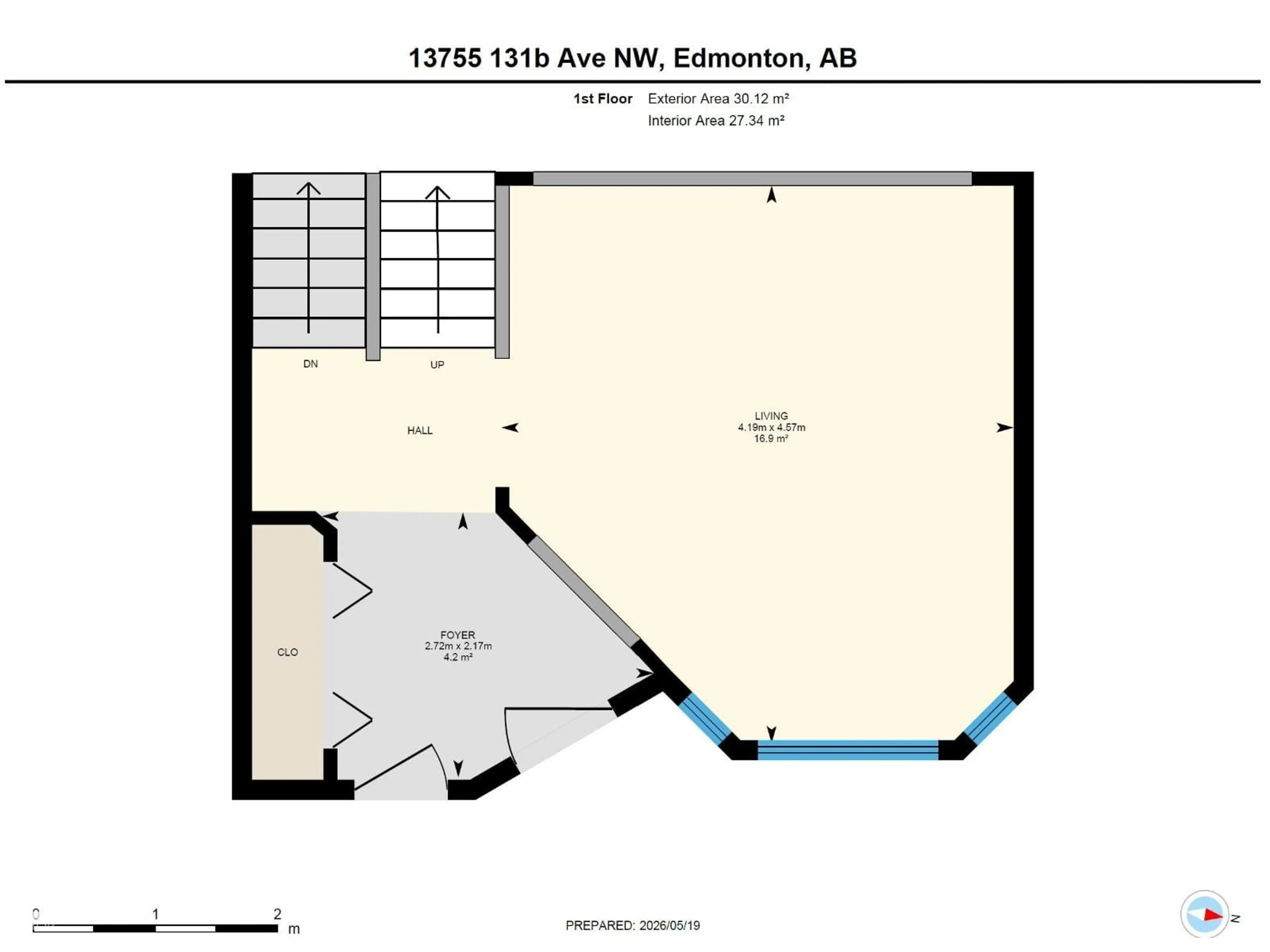 Floor plan for NW - 13755 131B AV, Edmonton Alberta T5L5A1