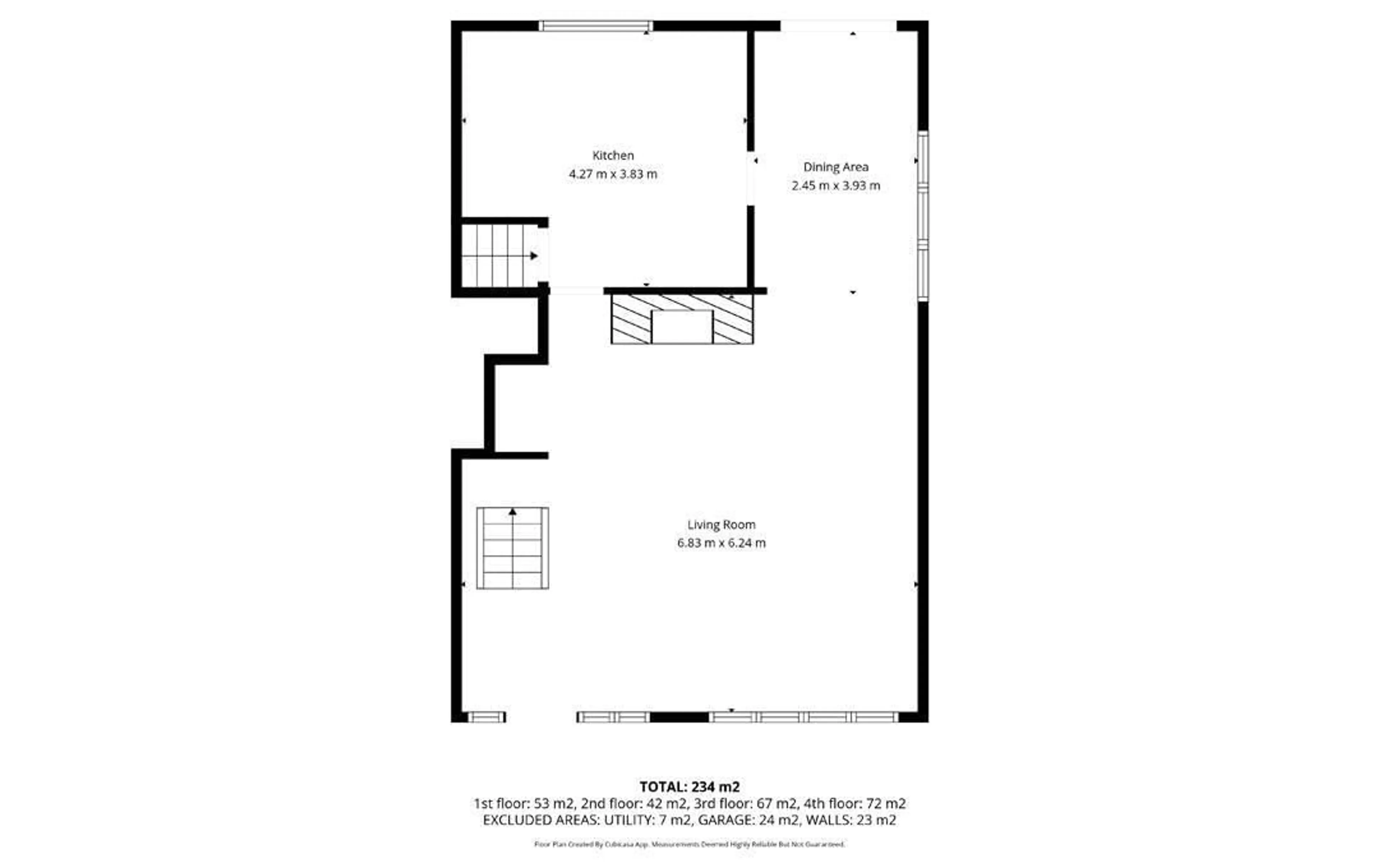 Floor plan for NW - 10328 42 ST, Edmonton Alberta T6A1T5