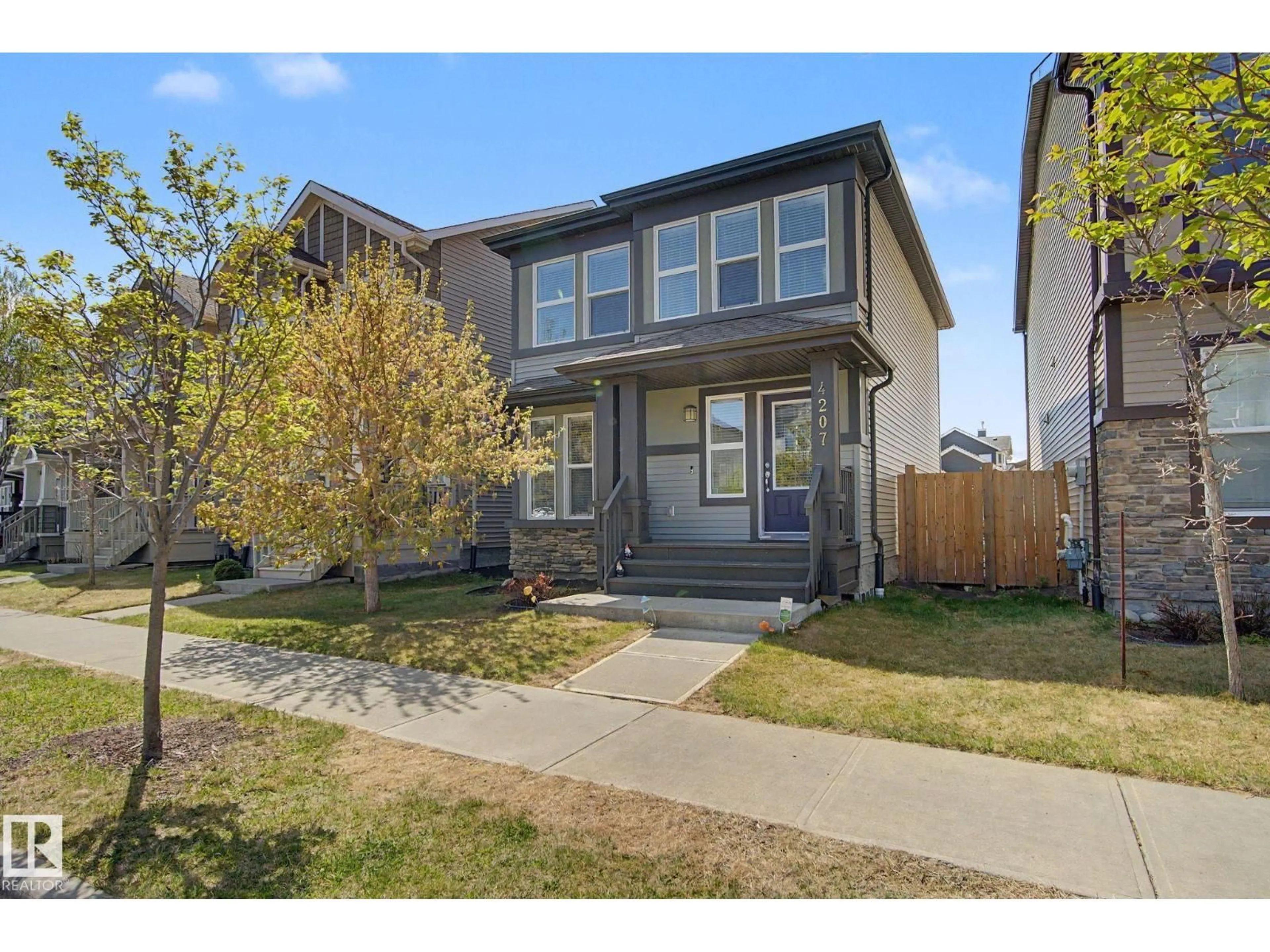 Home with vinyl exterior material, street for 4207 PROWSE WY, Edmonton Alberta T6W3A6