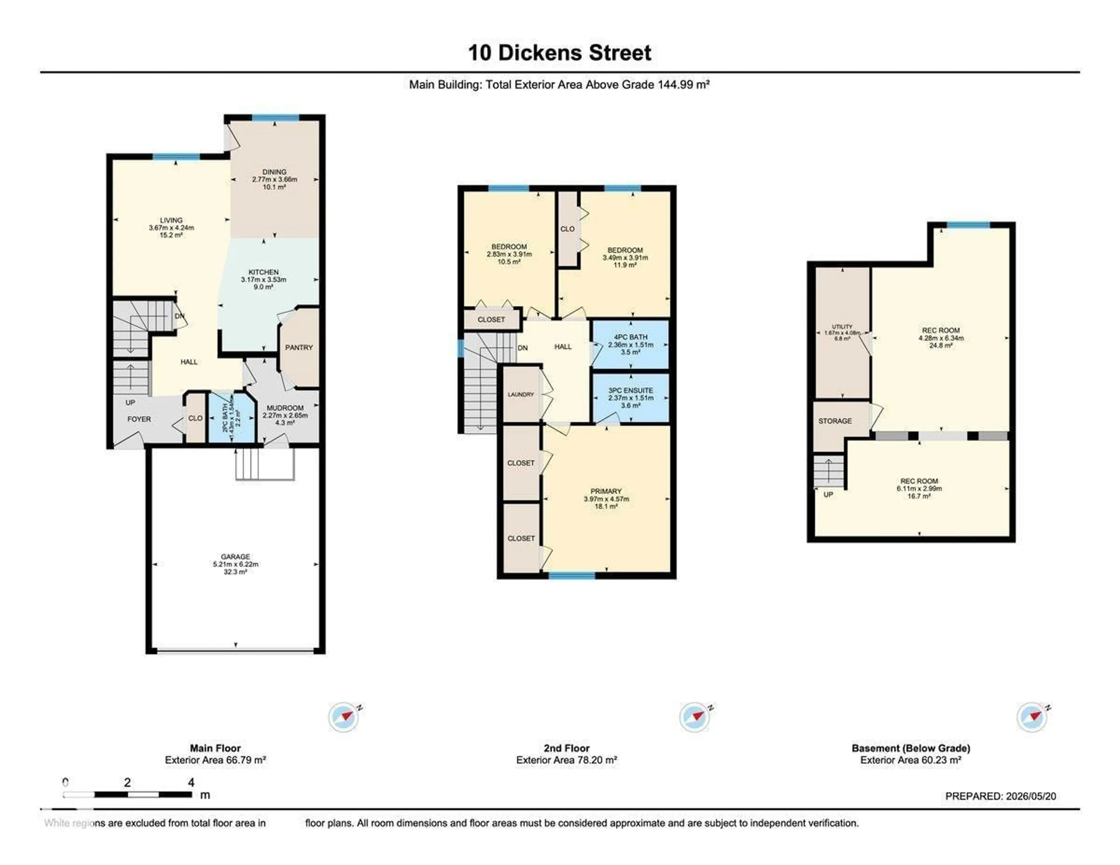 Floor plan for 10 DICKENS ST, Fort Saskatchewan Alberta T8L0N4