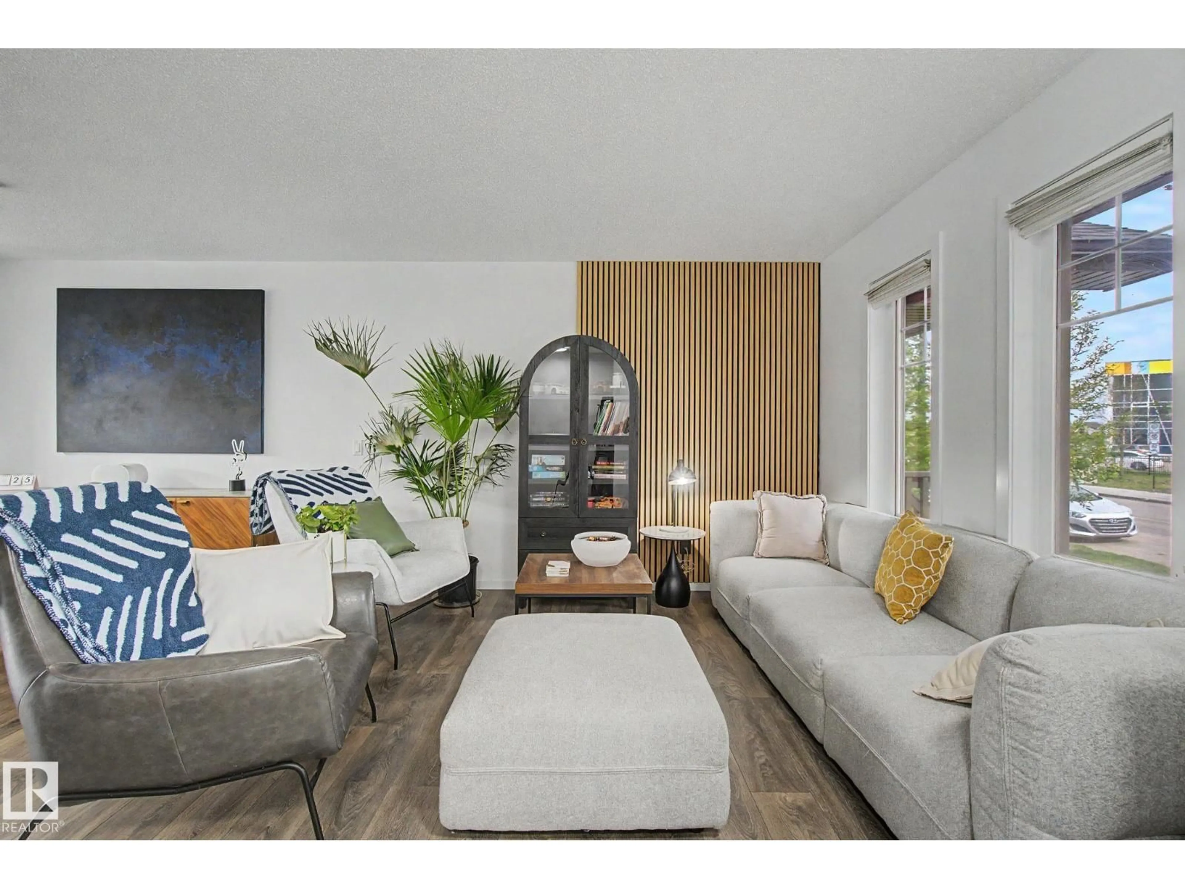 Living room with furniture, unknown for 385 ORCHARDS BV, Edmonton Alberta T6X2E1