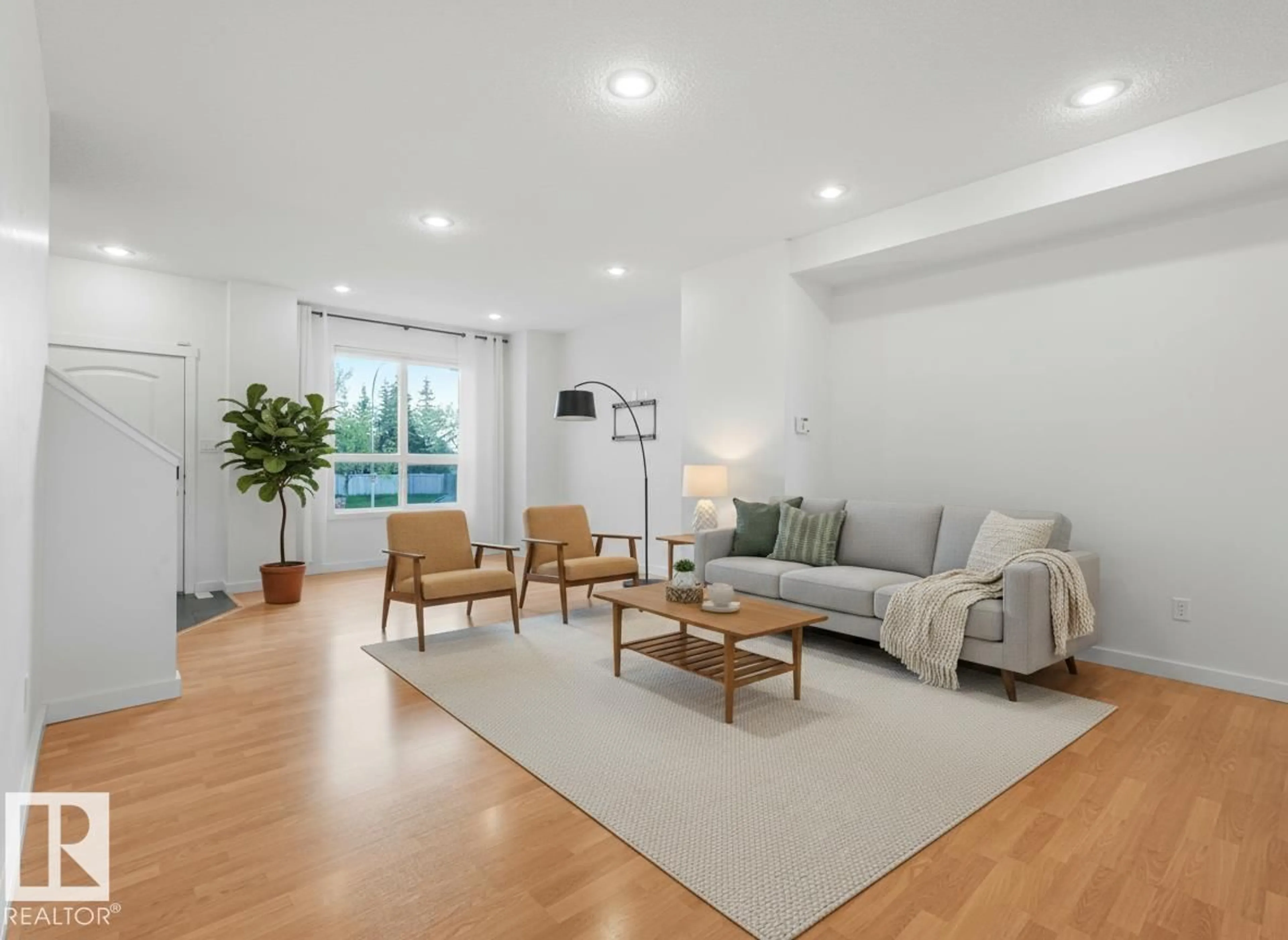 Living room with furniture, unknown for NW - 16915 82 ST, Edmonton Alberta T5Z0H4