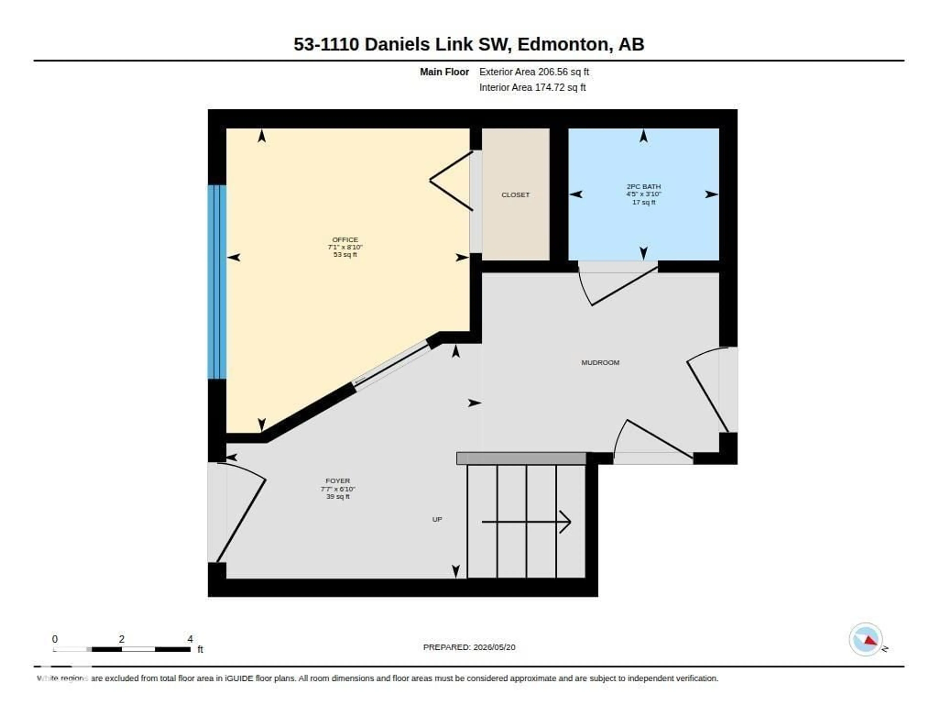 Floor plan for #53 - 1110 DANIELS LINK LI, Edmonton Alberta T6W4N6