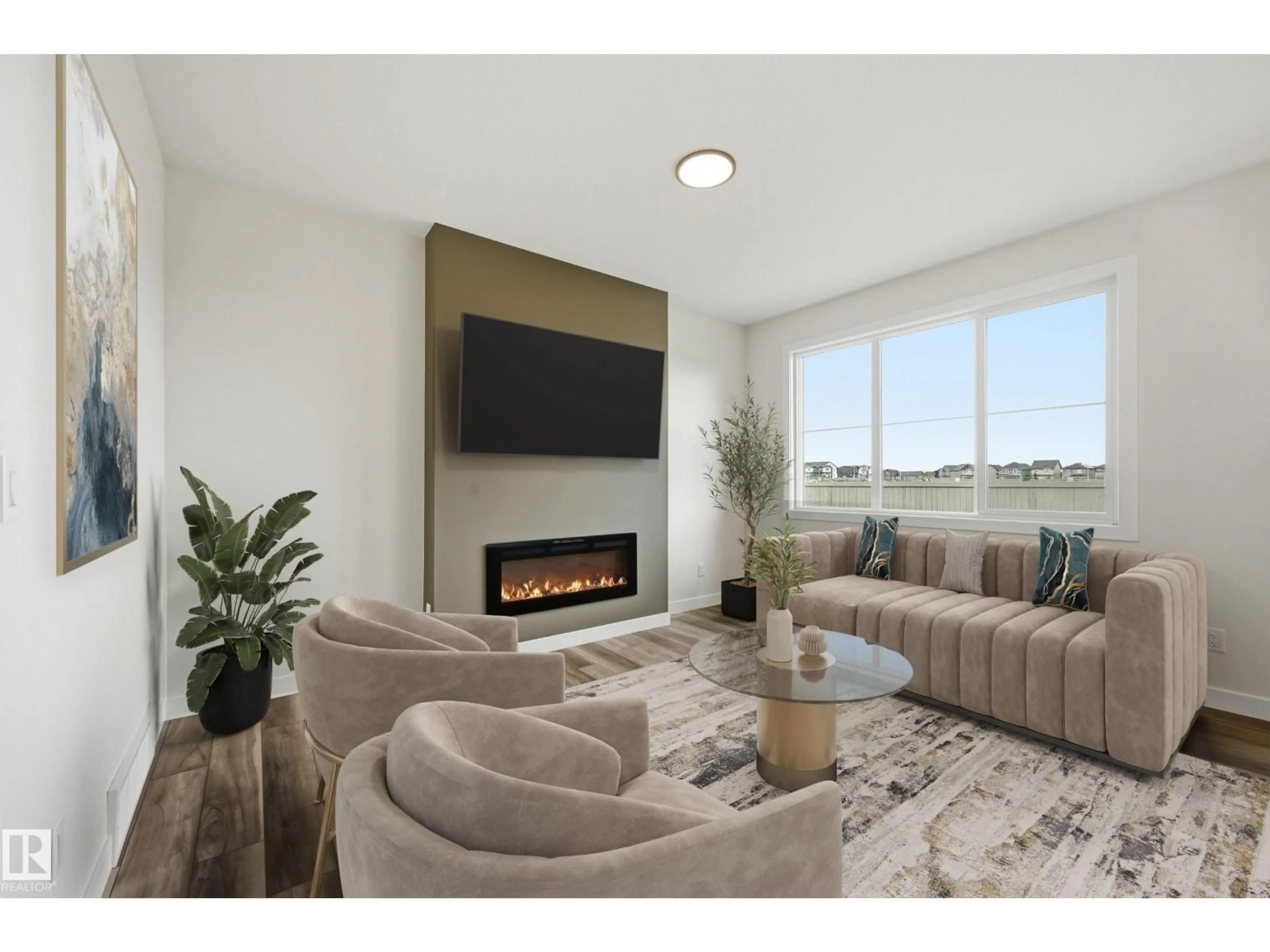 Living room with furniture, unknown for 22376 90 AV, Edmonton Alberta T5T7X2