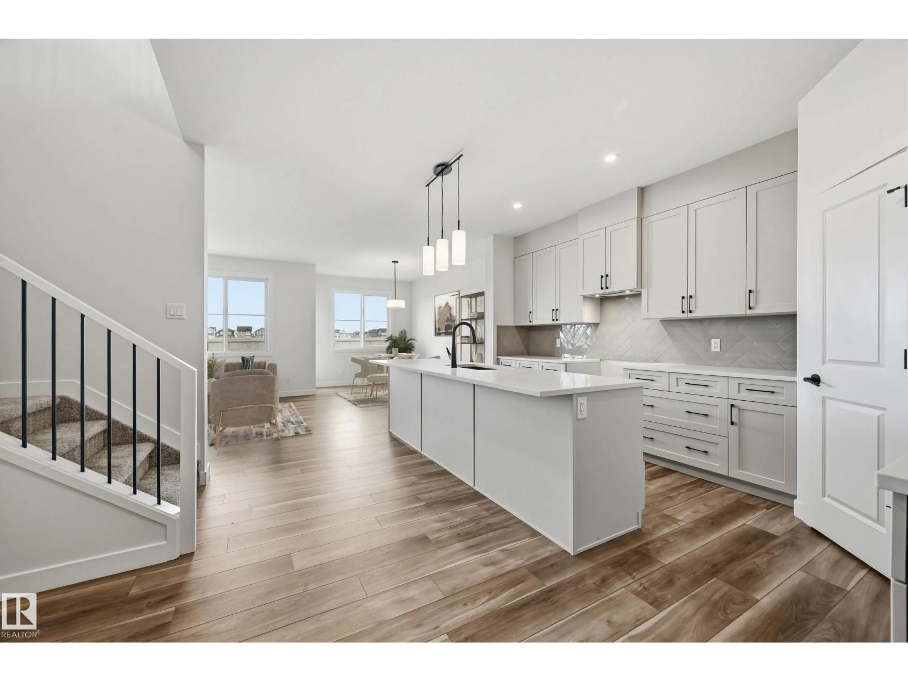 Open concept kitchen, unknown for 22376 90 AV, Edmonton Alberta T5T7X2