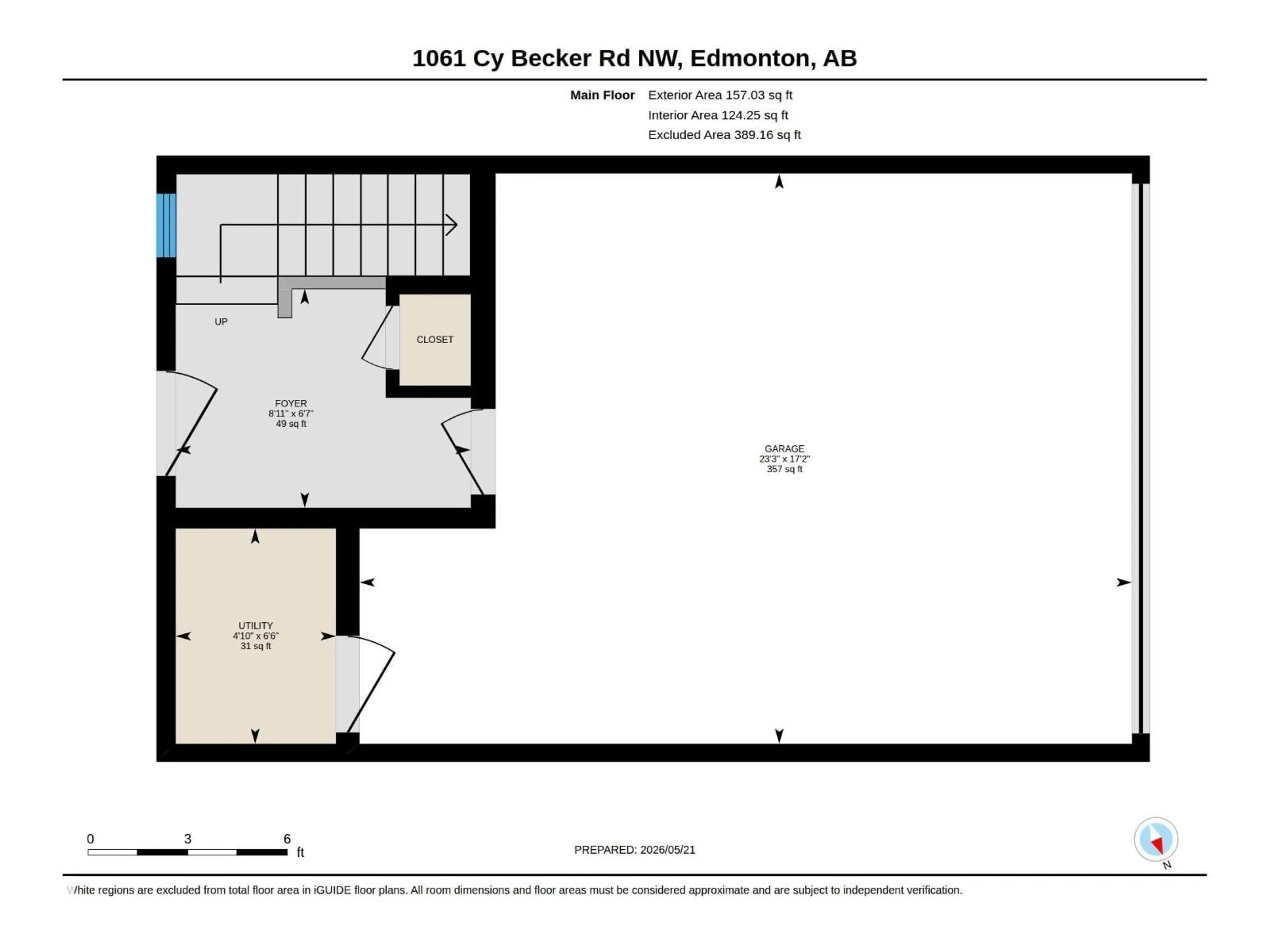 Floor plan for 1061 CY BECKER RD, Edmonton Alberta T5Y4B7