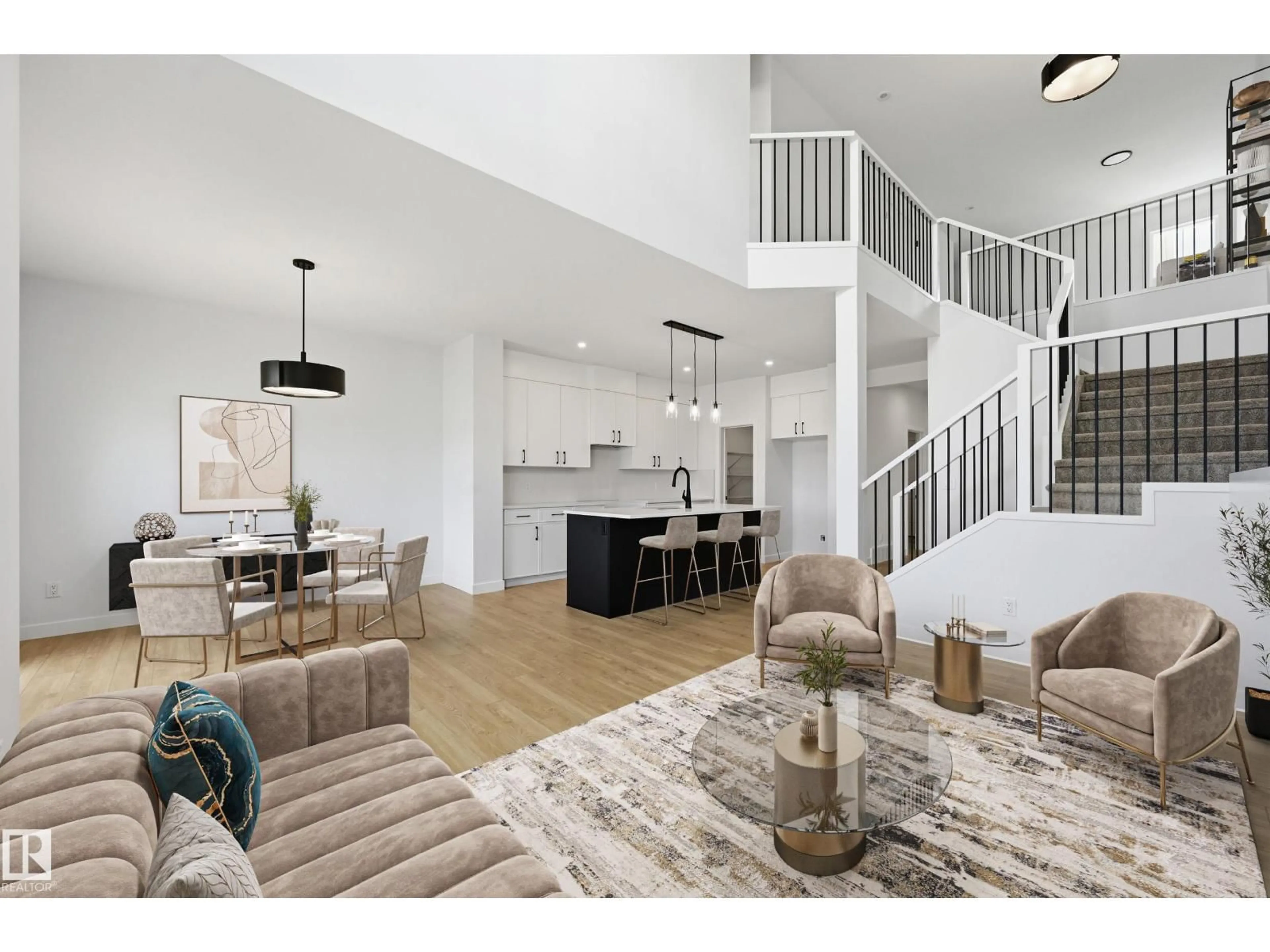 Open concept kitchen, unknown for 22404 90 AV, Edmonton Alberta T5T7X2