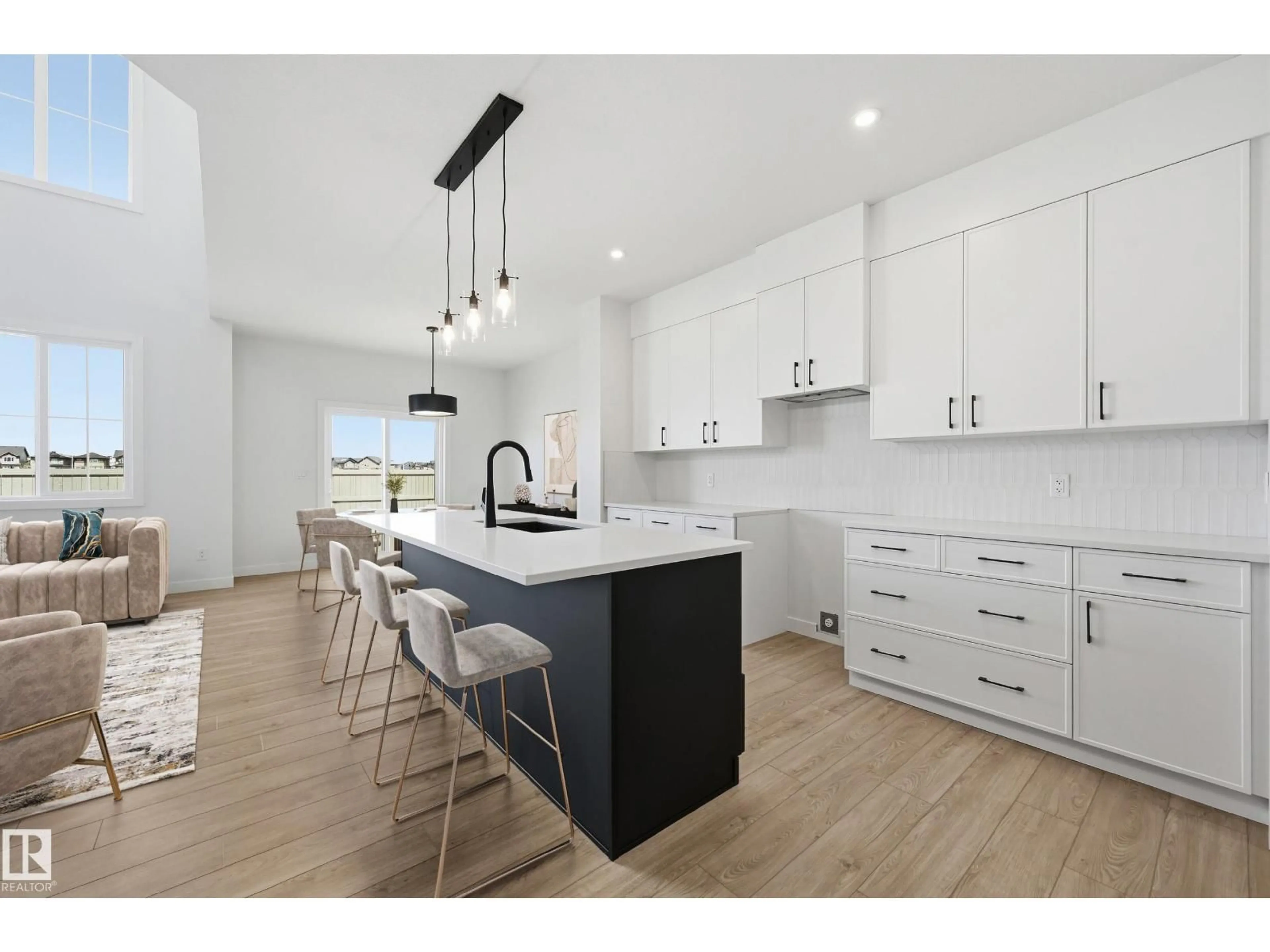 Open concept kitchen, unknown for 22404 90 AV, Edmonton Alberta T5T7X2