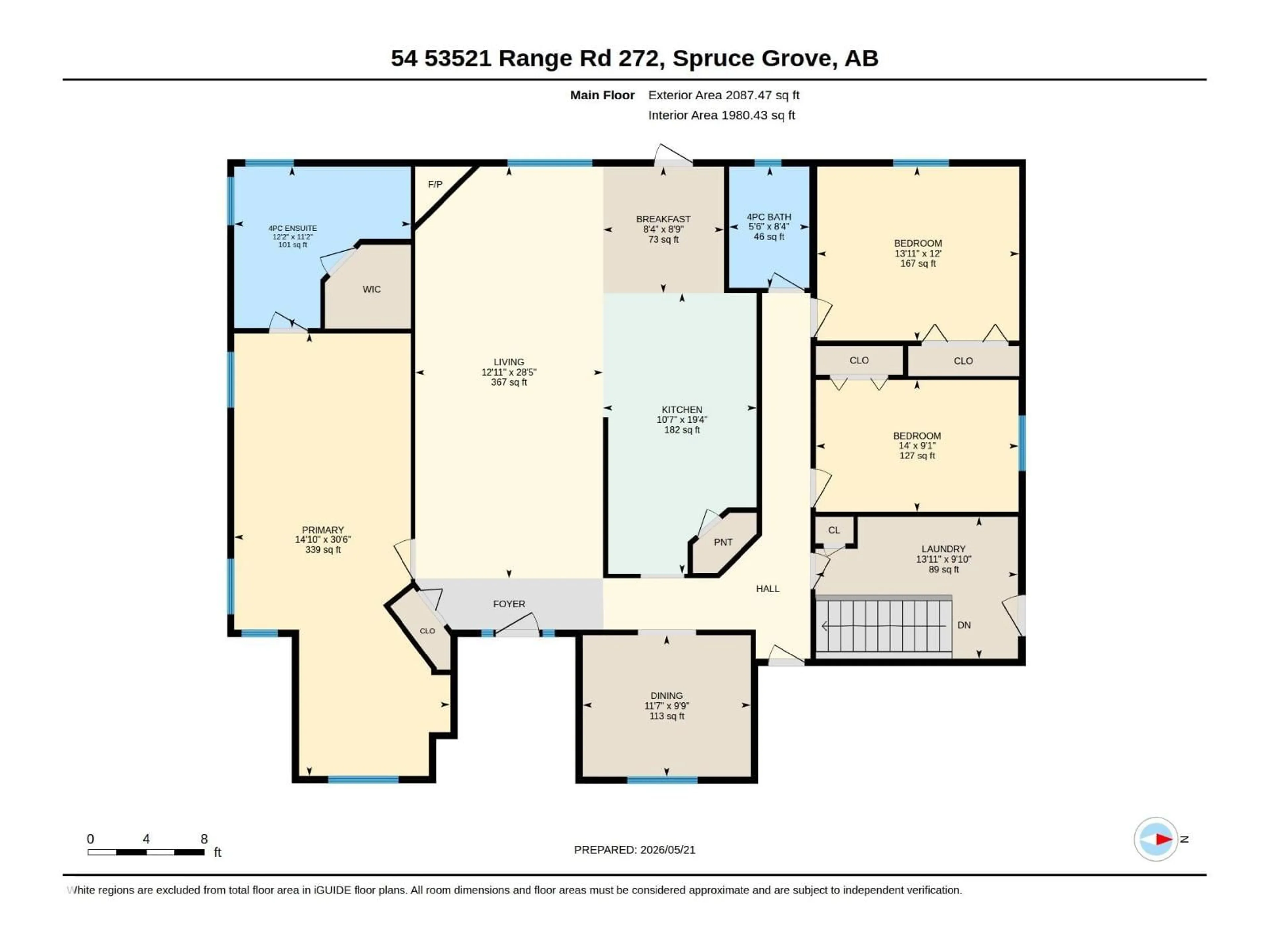 Floor plan for 54 53521 RGE ROAD 272, Rural Parkland County Alberta T7X3M5
