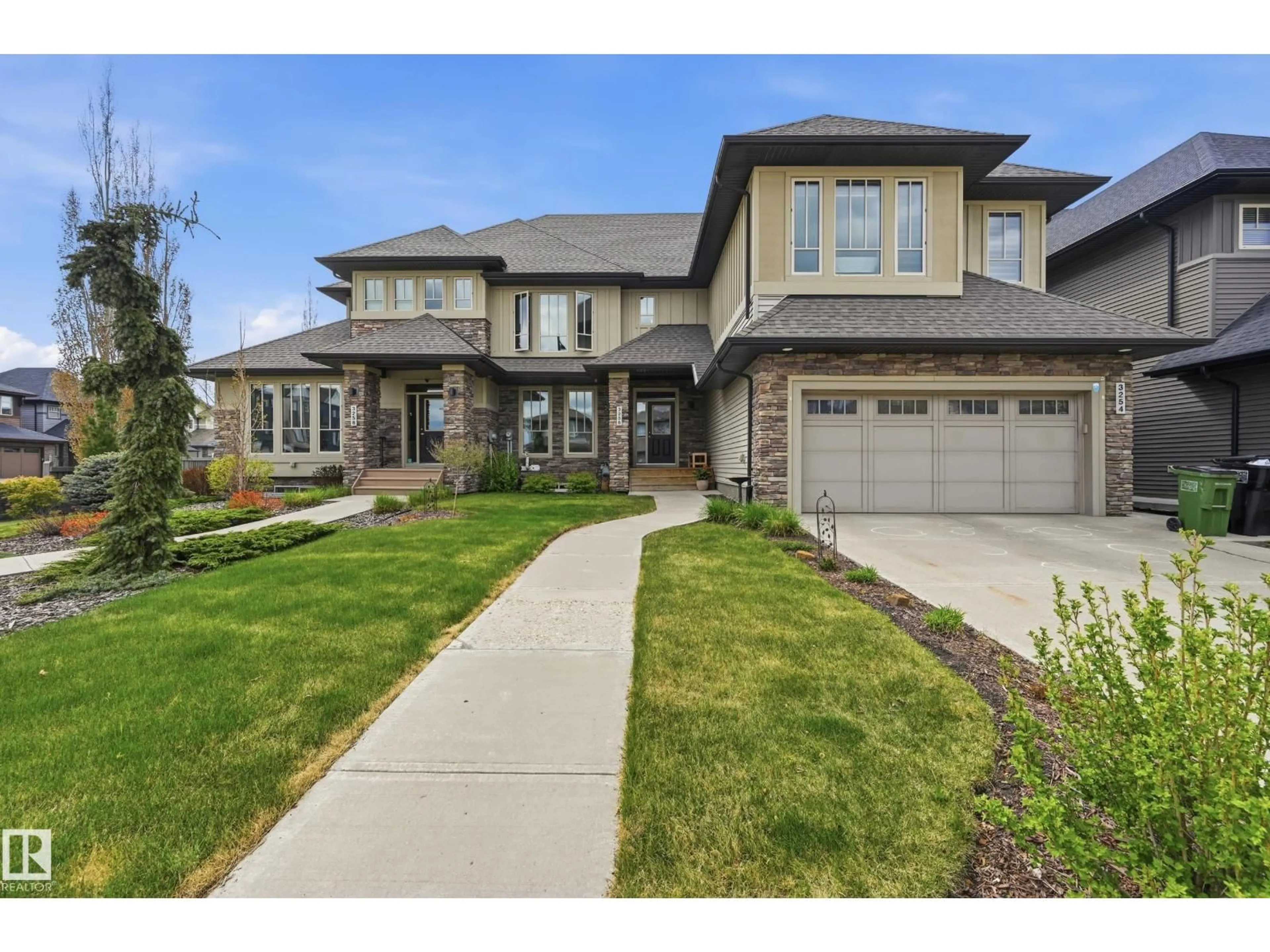 Home with brick exterior material, street for 3256 ALLAN WY, Edmonton Alberta T6W2K3