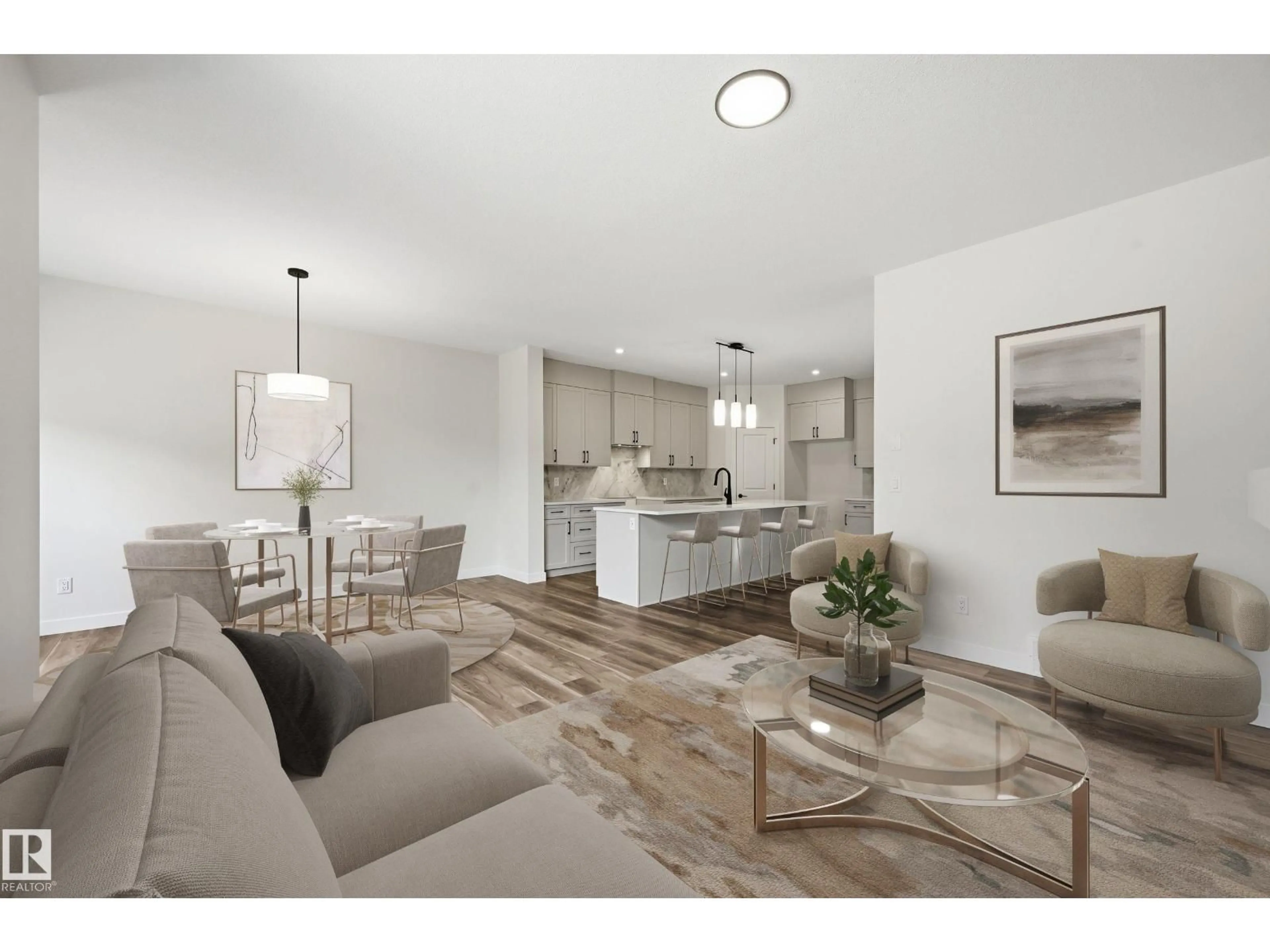 Living room with furniture, unknown for 9 REDPOLL WD, St. Albert Alberta T8N8C7