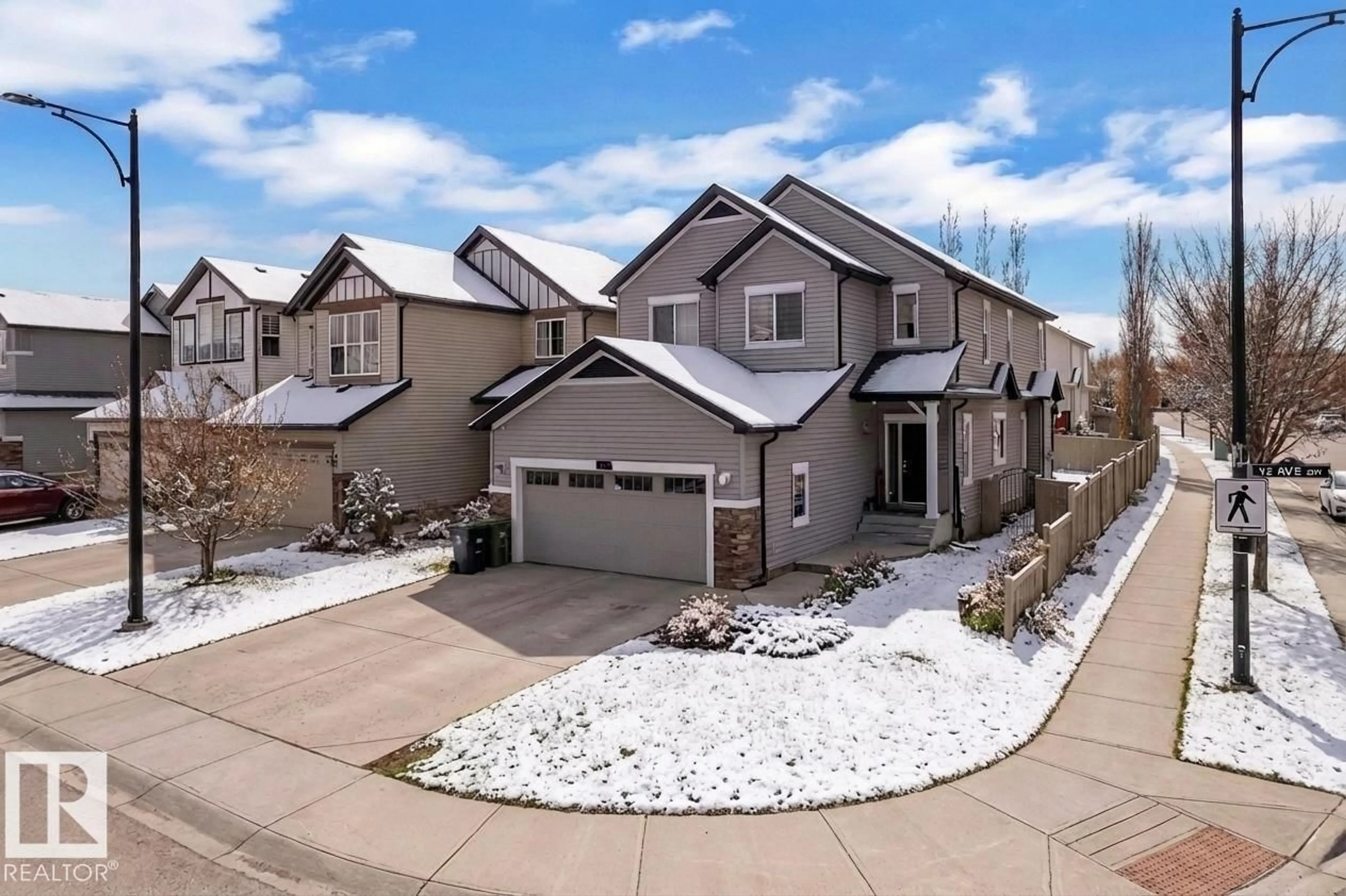 A pic from outside/outdoor area/front of a property/back of a property/a pic from drone, street for 6159 12 AV, Edmonton Alberta T6X0M5