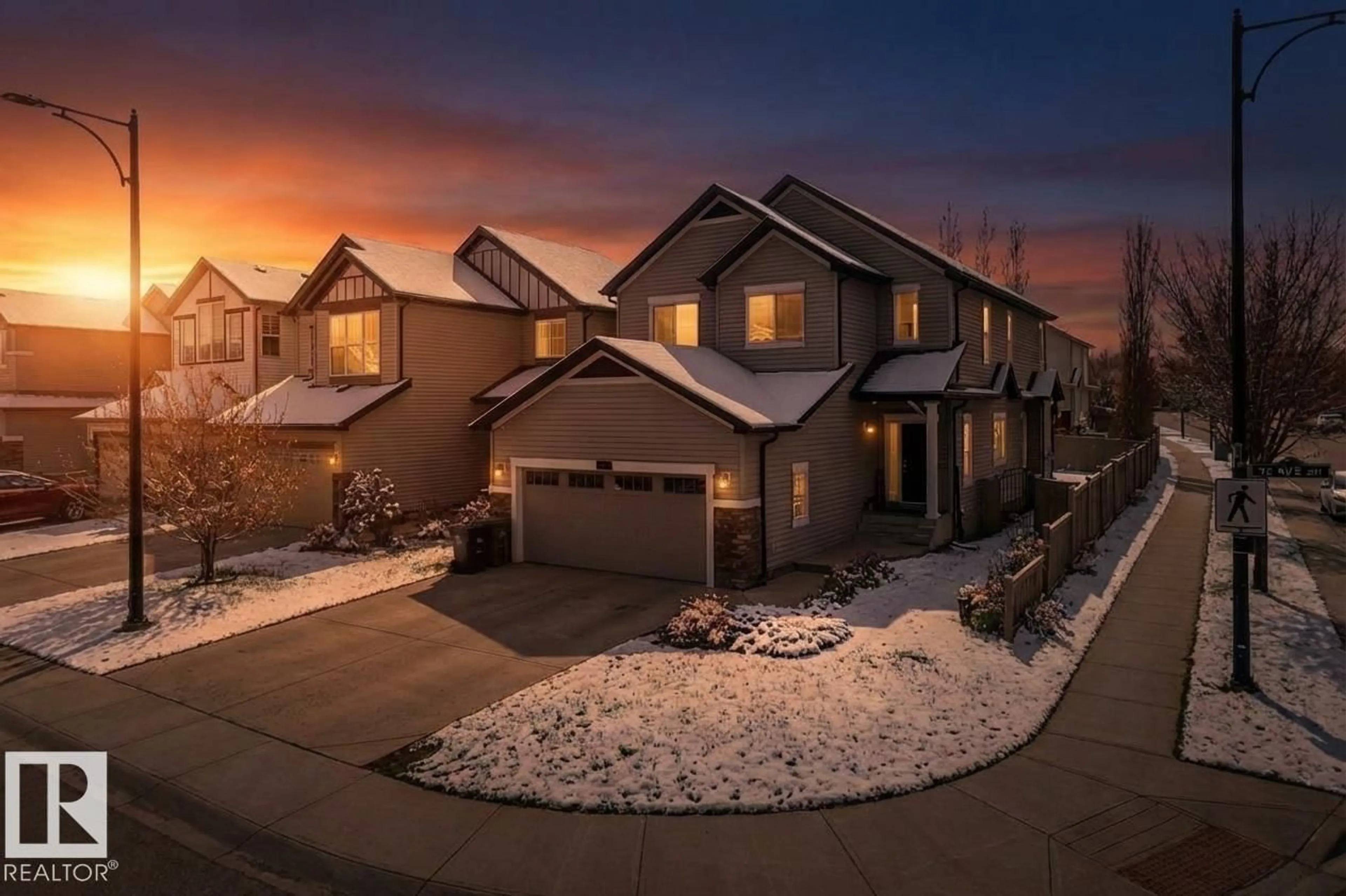 A pic from outside/outdoor area/front of a property/back of a property/a pic from drone, street for 6159 12 AV, Edmonton Alberta T6X0M5