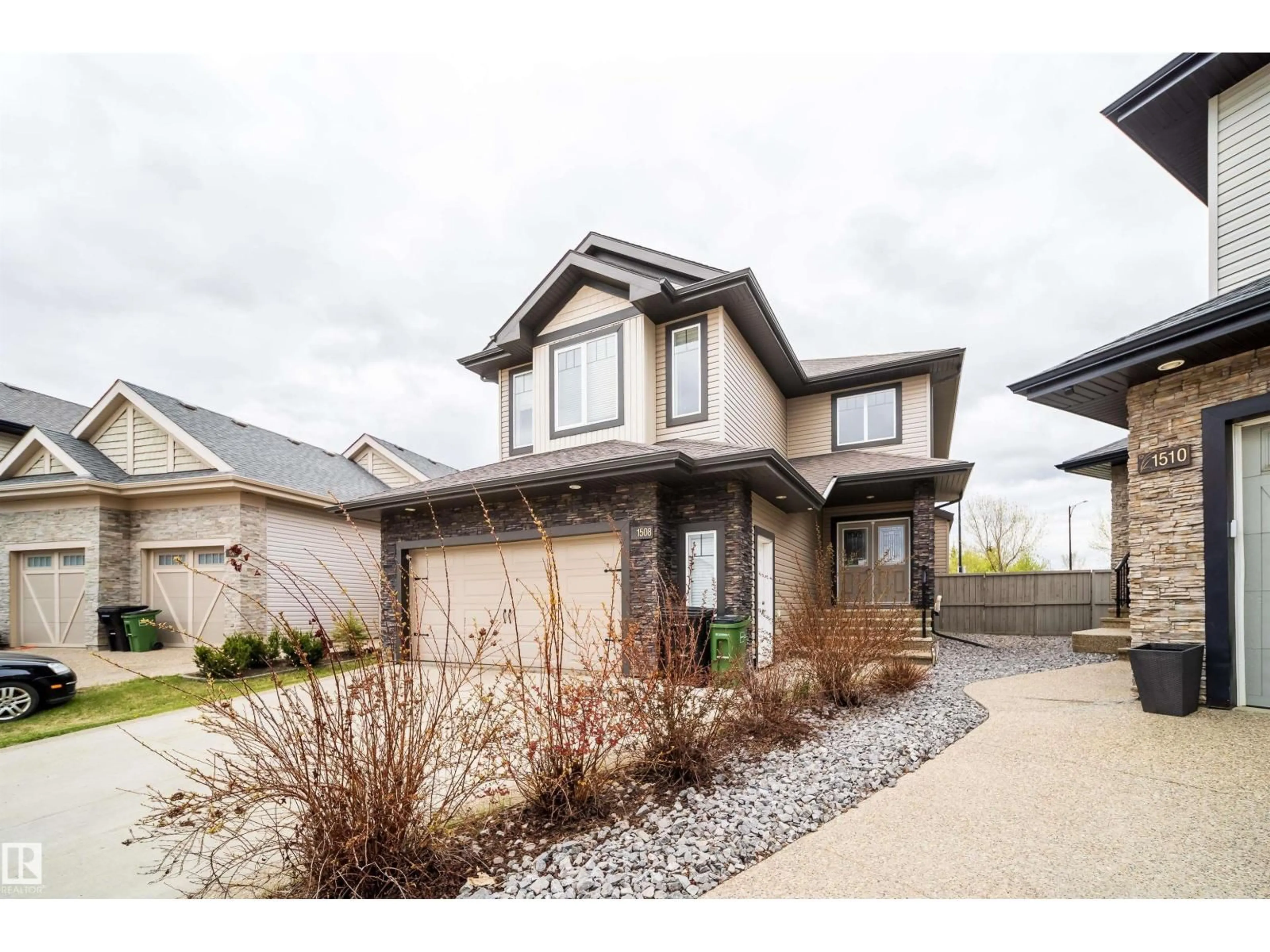 Home with brick exterior material, street for CA SW - 1508 CUNNINGHAM CAPE, Edmonton Alberta T6W0Y3