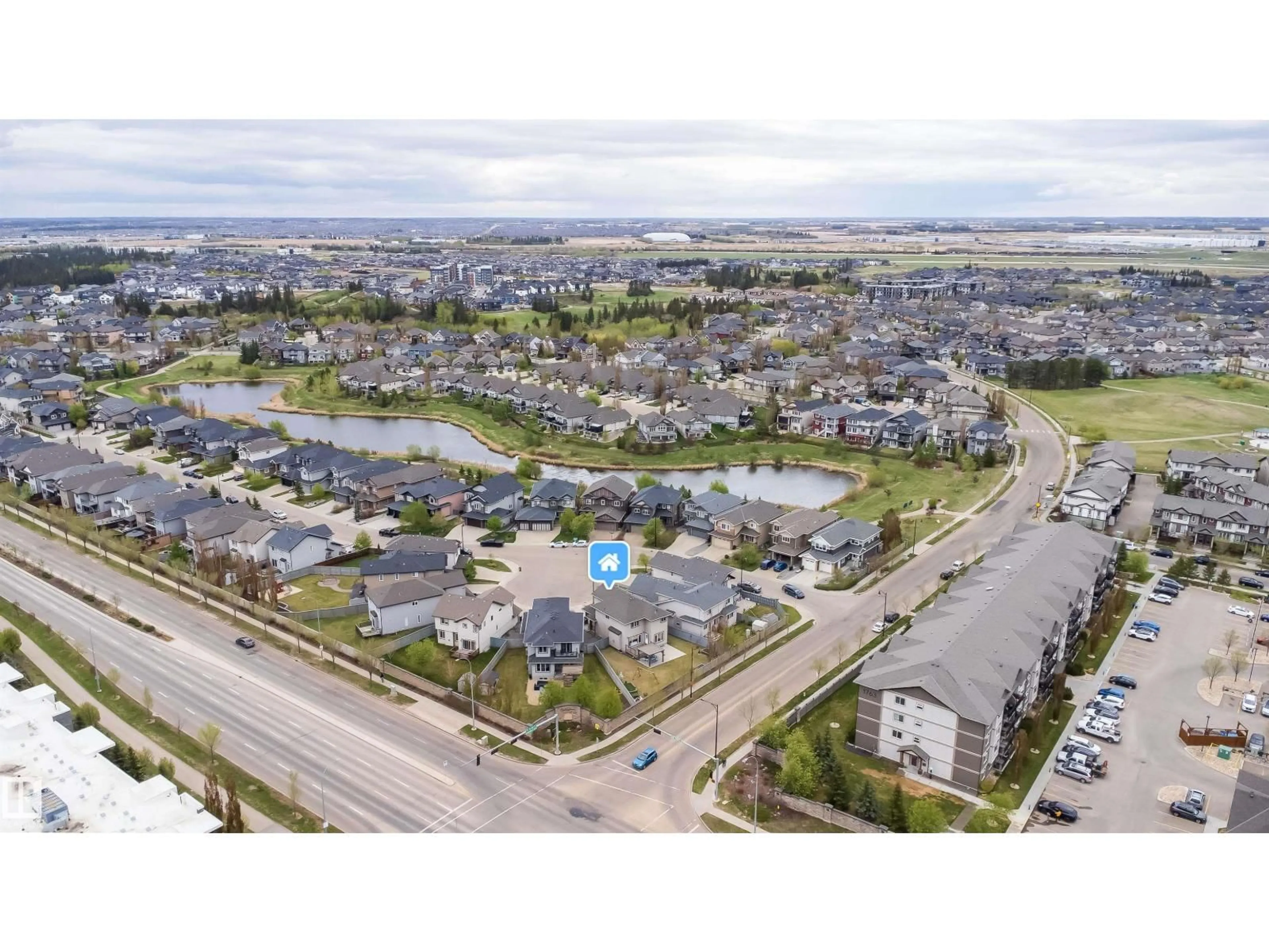 A pic from outside/outdoor area/front of a property/back of a property/a pic from drone, unknown for CA SW - 1508 CUNNINGHAM CAPE, Edmonton Alberta T6W0Y3