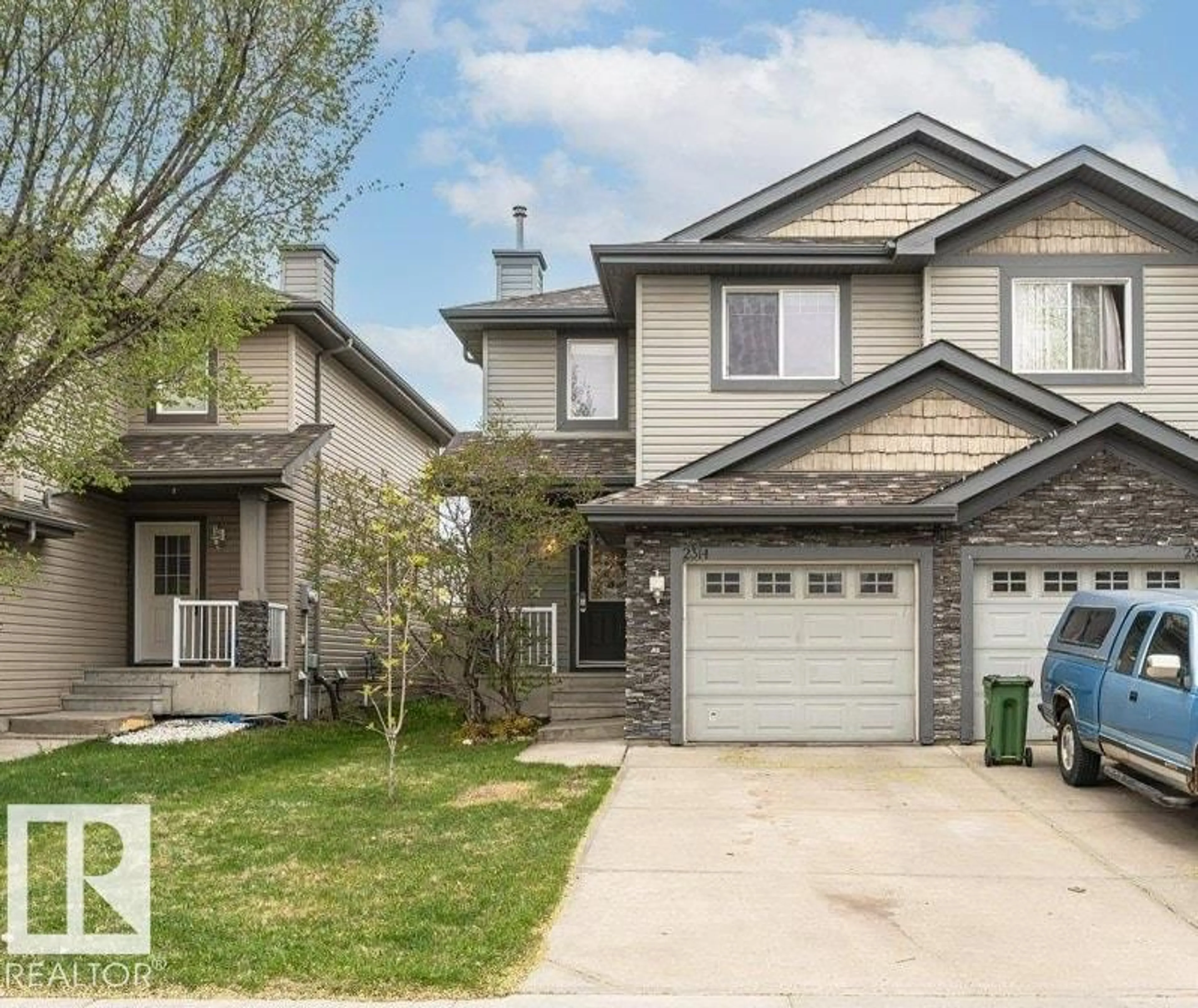 Home with vinyl exterior material, street for 2314 LEMIEUX PL, Edmonton Alberta T6R0C2