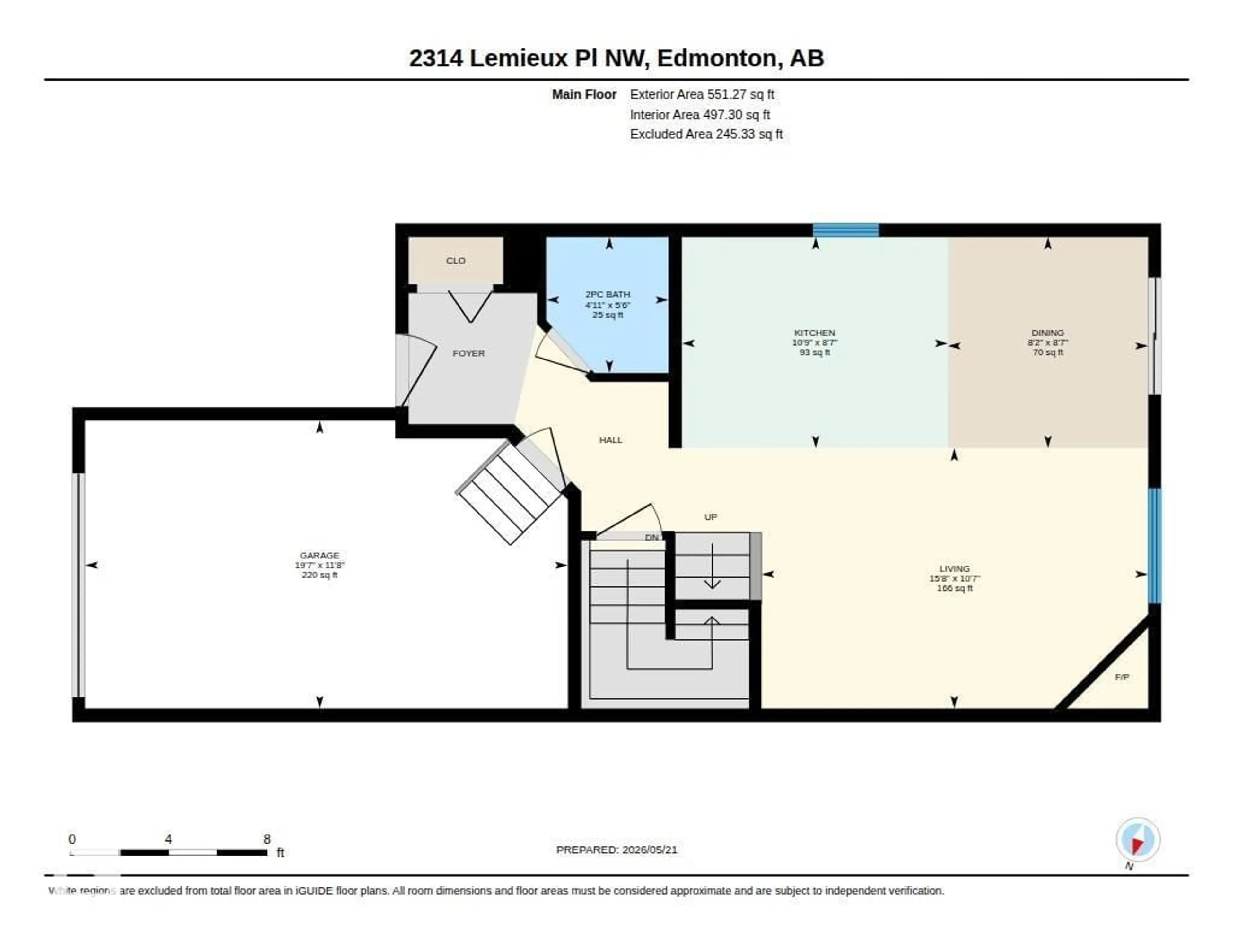 Floor plan for 2314 LEMIEUX PL, Edmonton Alberta T6R0C2