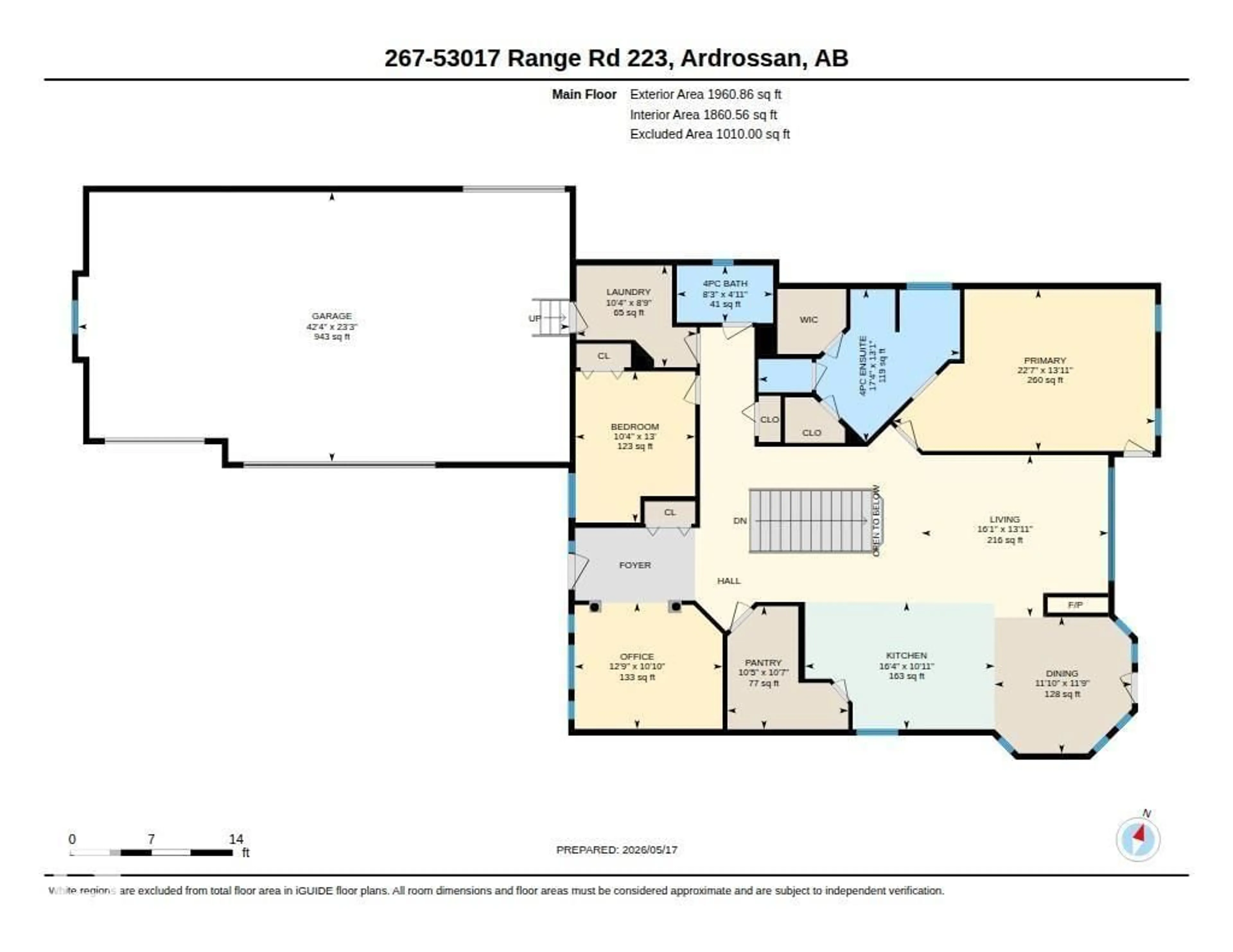 Floor plan for 267 RANGE ROAD 223, Rural Strathcona County Alberta T8E2M3