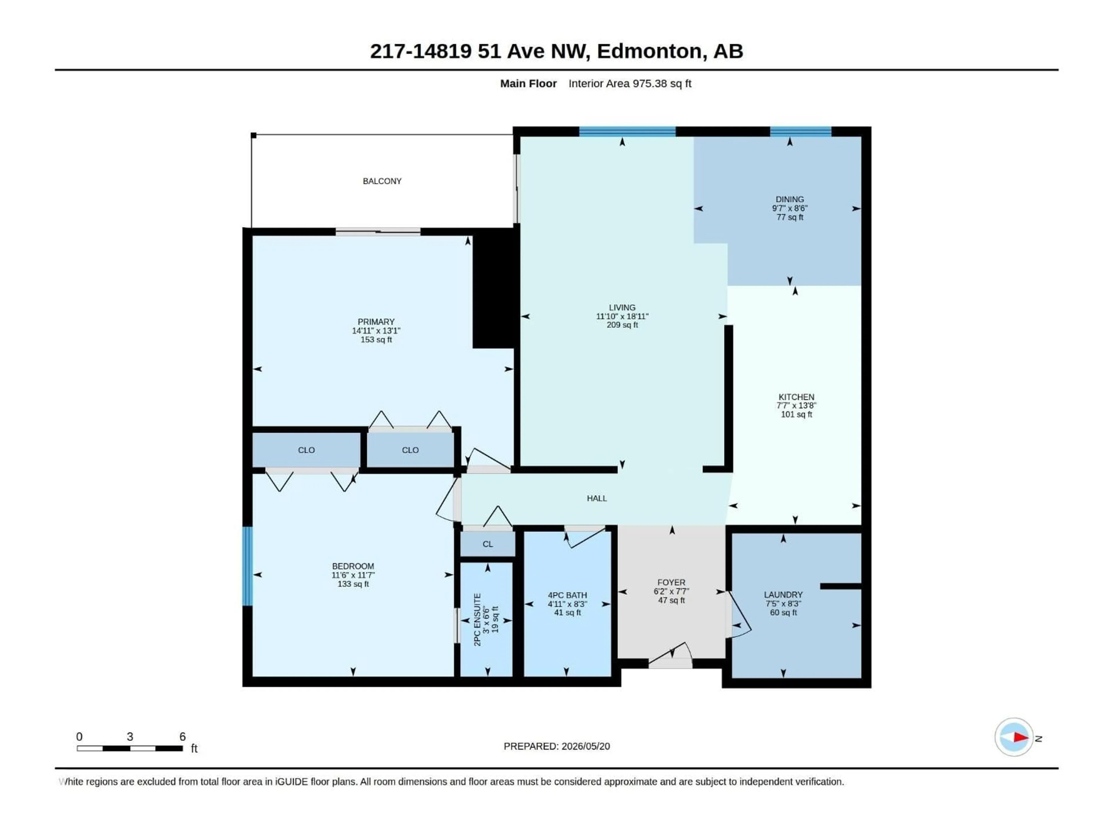 Floor plan for 14819 - 217 51 AV, Edmonton Alberta T6H5G4
