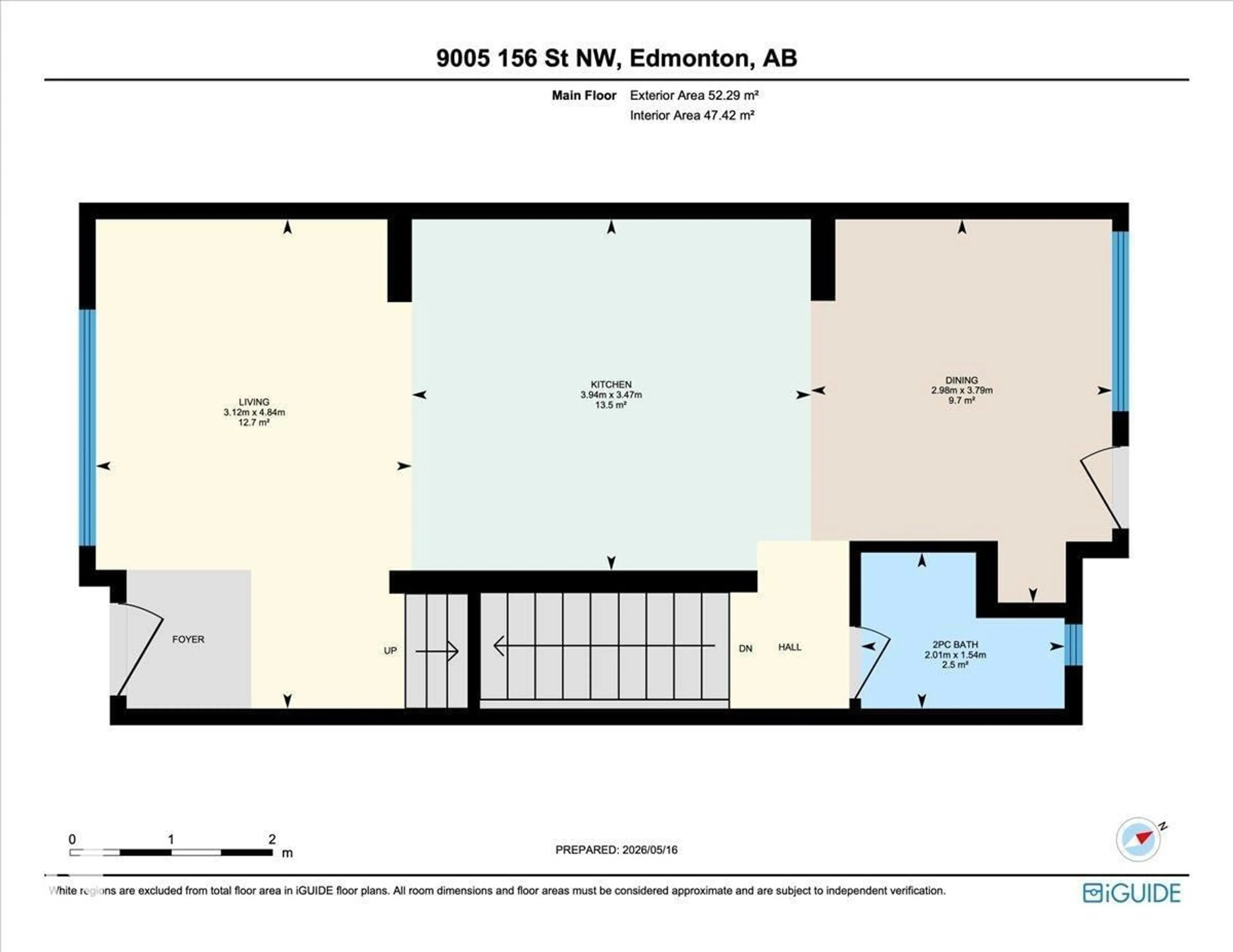 Floor plan for NW - 9005 156 ST, Edmonton Alberta T5R1Y7