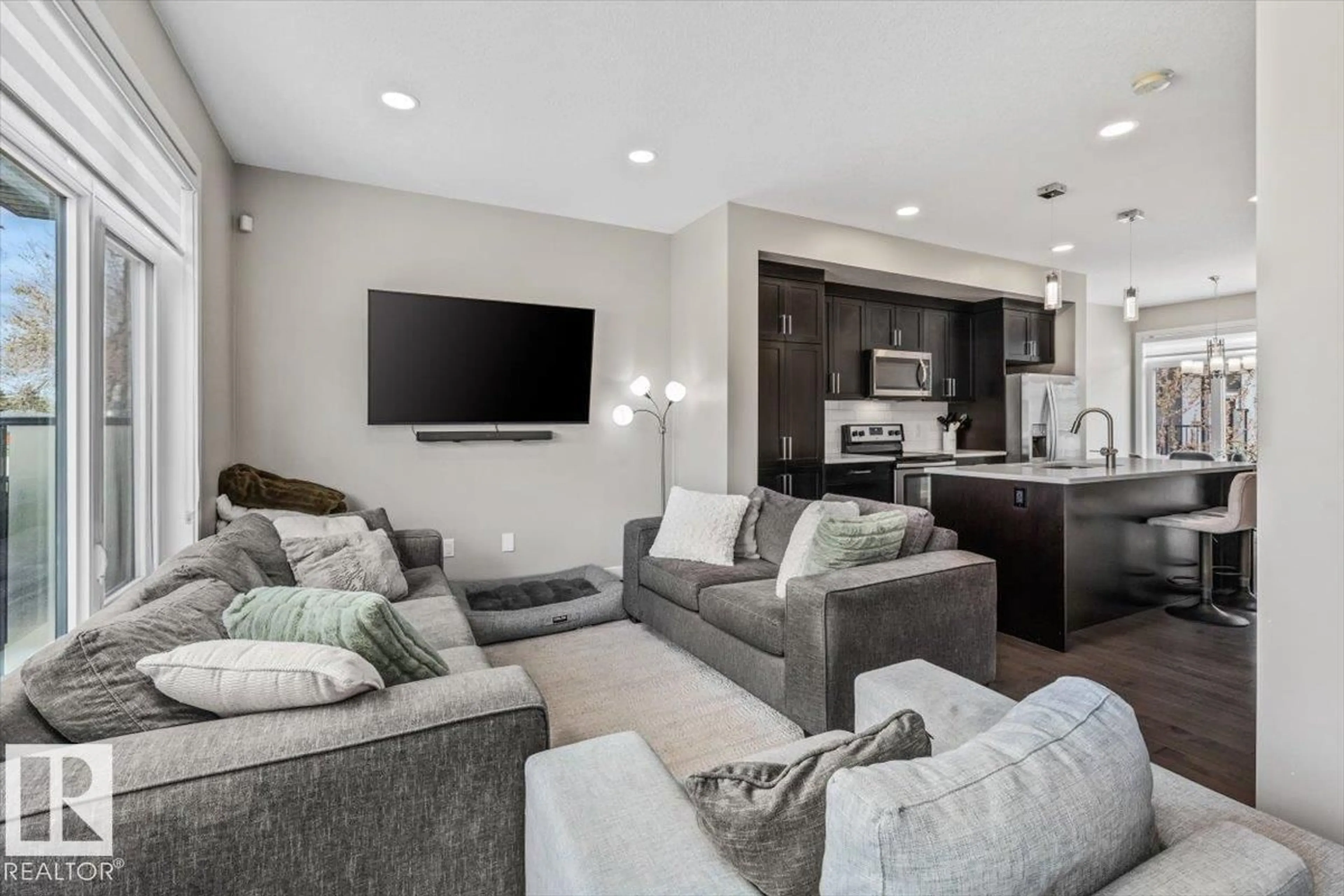 Living room with furniture, unknown for NW - 9005 156 ST, Edmonton Alberta T5R1Y7