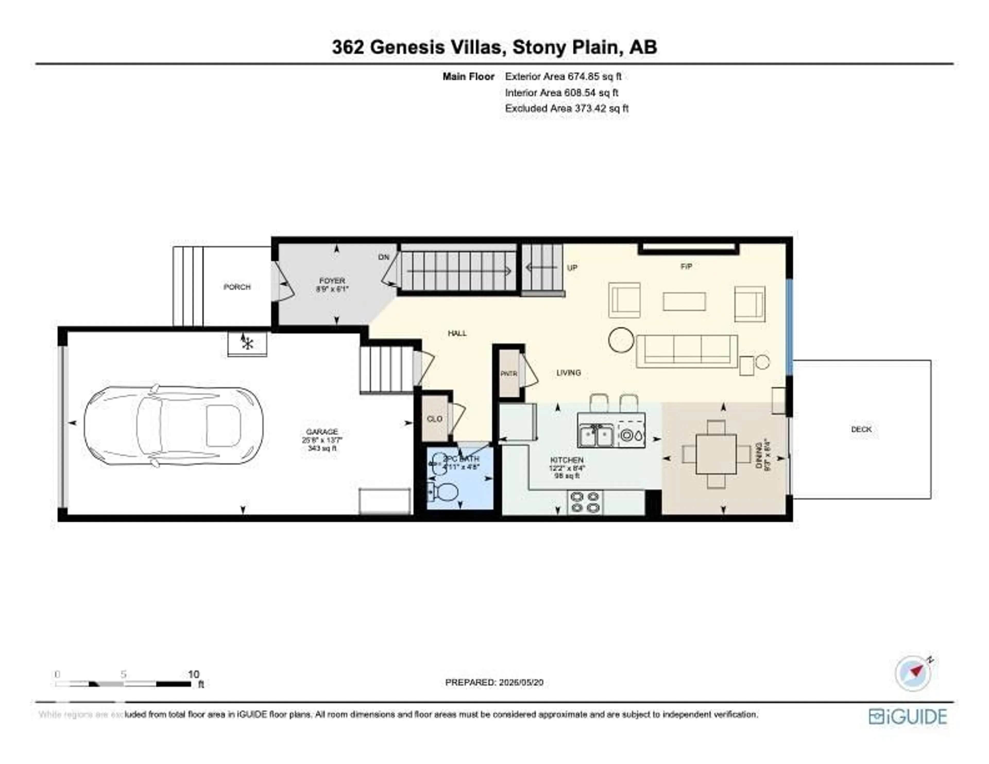 Floor plan for 362 GENESIS VI, Stony Plain Alberta T7Z0J6