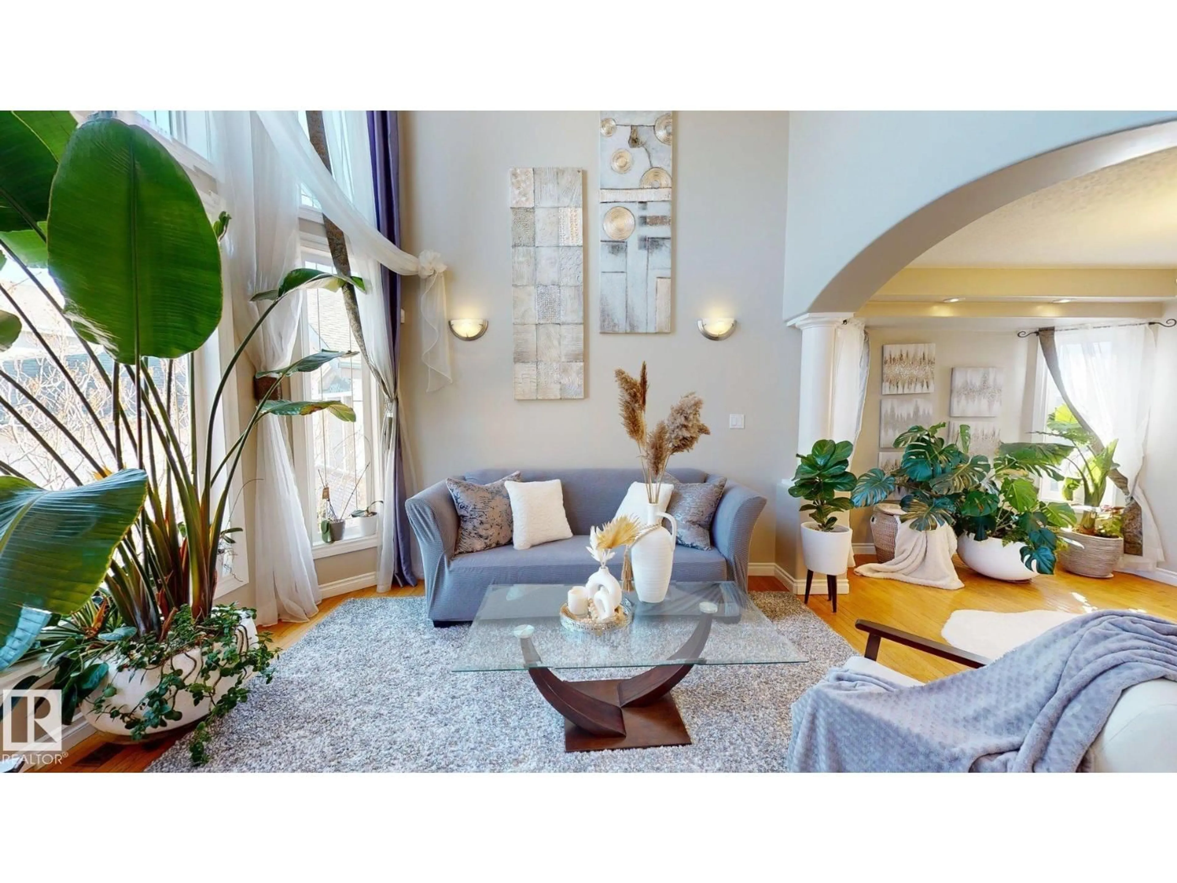 Living room with furniture, unknown for NW - 325 CUTTS CO, Edmonton Alberta T6V1M7