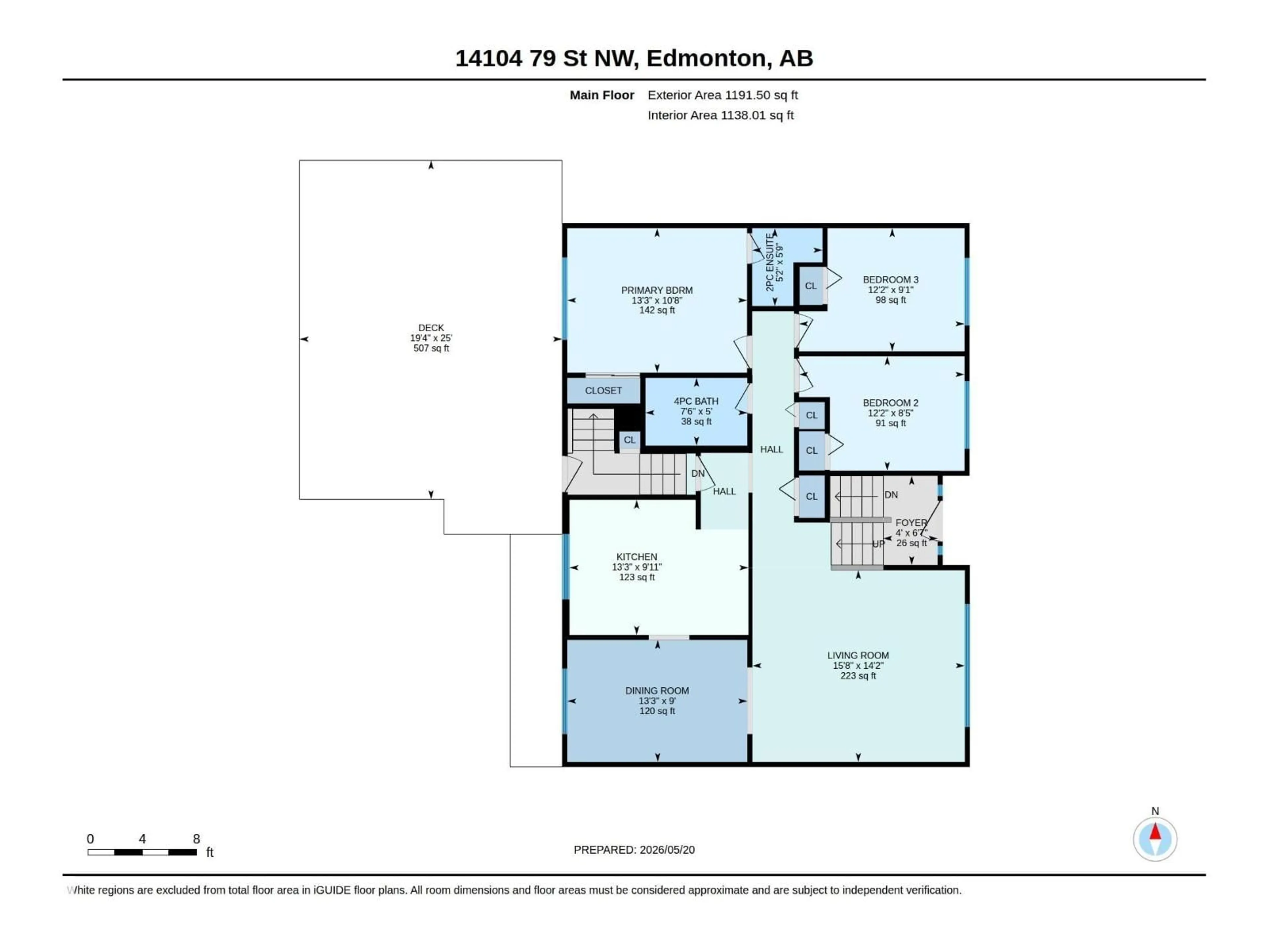 Floor plan for NW - 14104 79 ST, Edmonton Alberta T5C1K1
