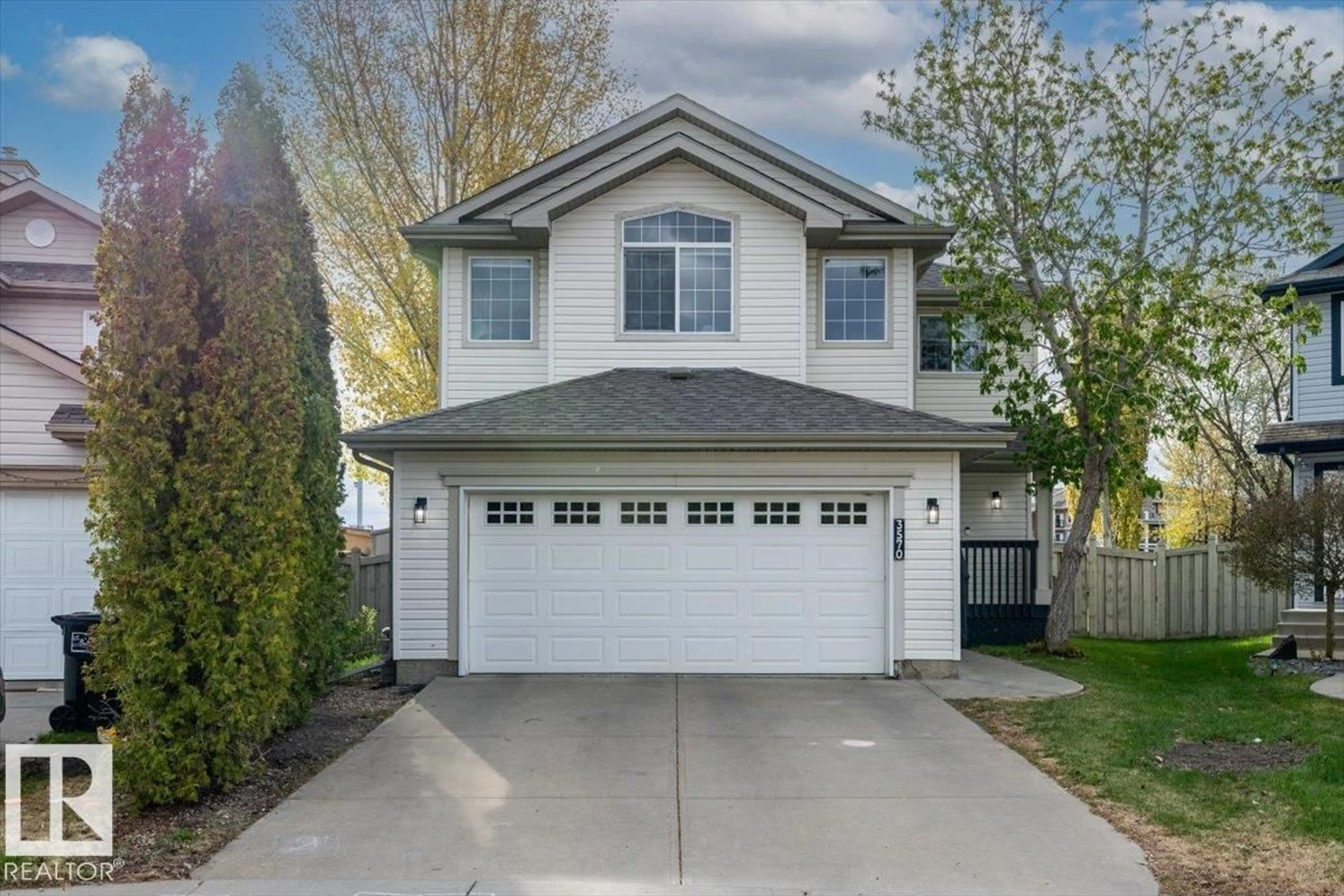 Home with vinyl exterior material, street for 3570 MCLEAN CR, Edmonton Alberta T6W1M4