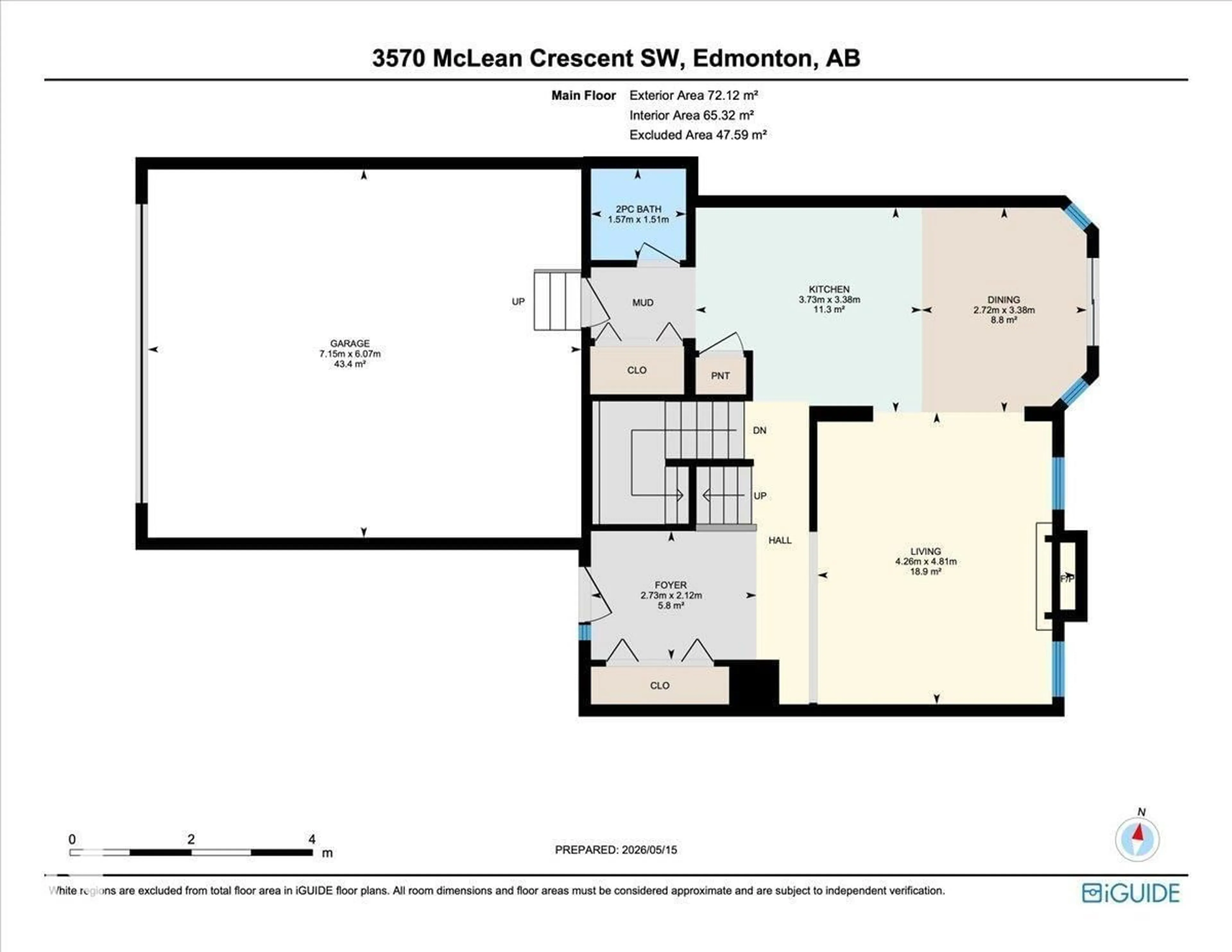 Floor plan for 3570 MCLEAN CR, Edmonton Alberta T6W1M4