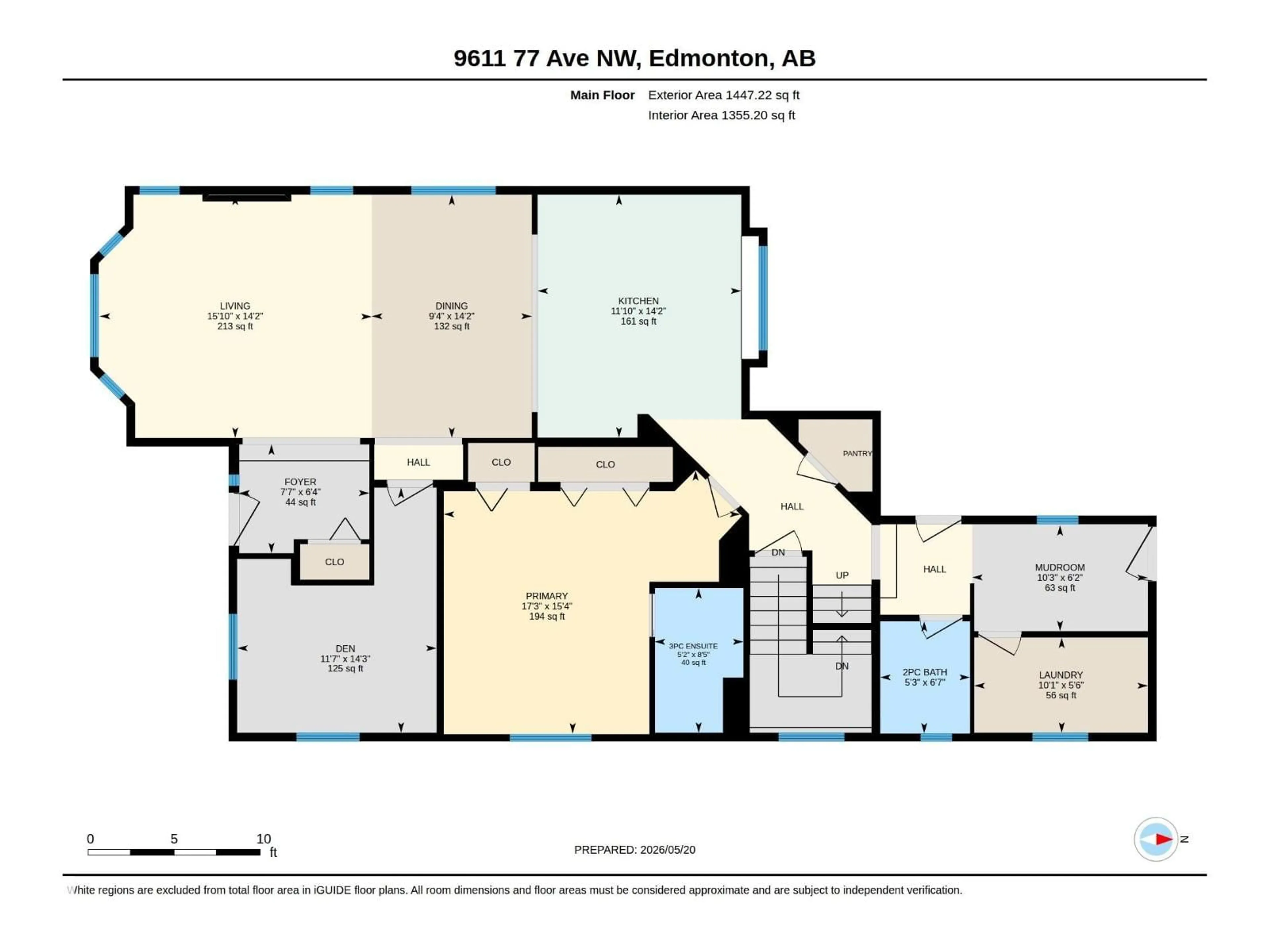 Floor plan for 9611 77 AV NW, Edmonton Alberta T6C0M4