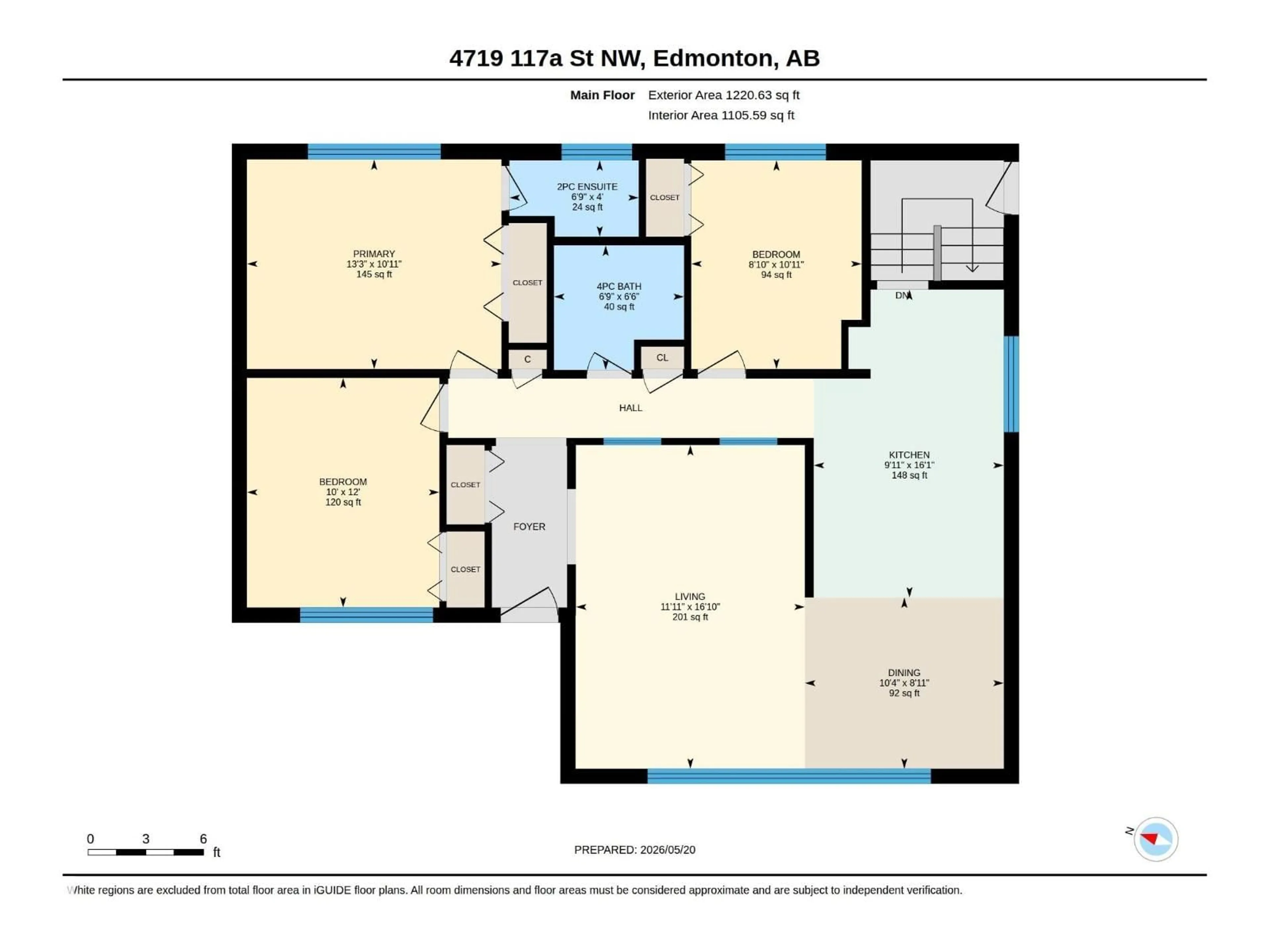 Floor plan for NW - 4719 117A ST, Edmonton Alberta T6H0E9