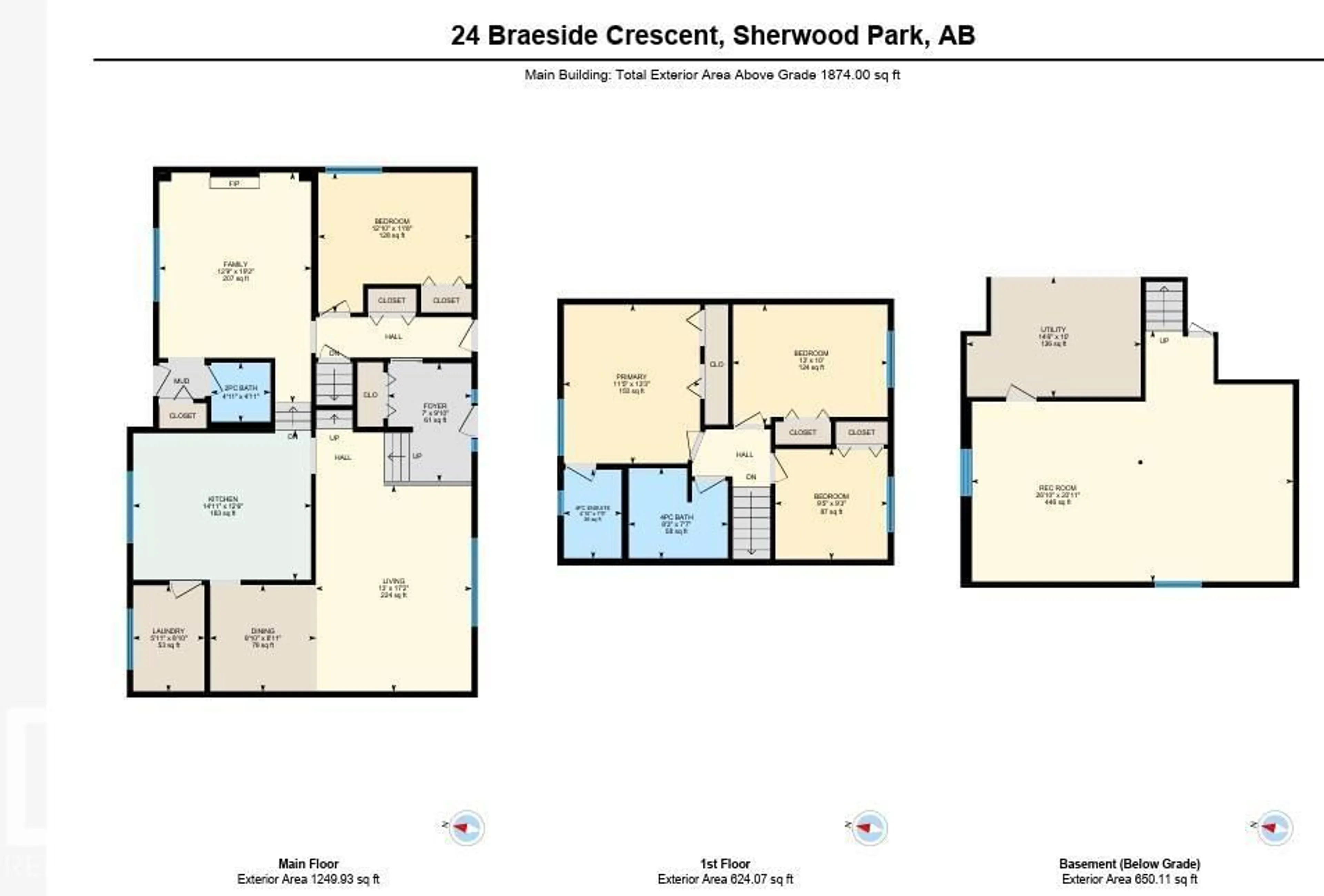 Floor plan for 24 BRAESIDE CR, Sherwood Park Alberta T6L5J1