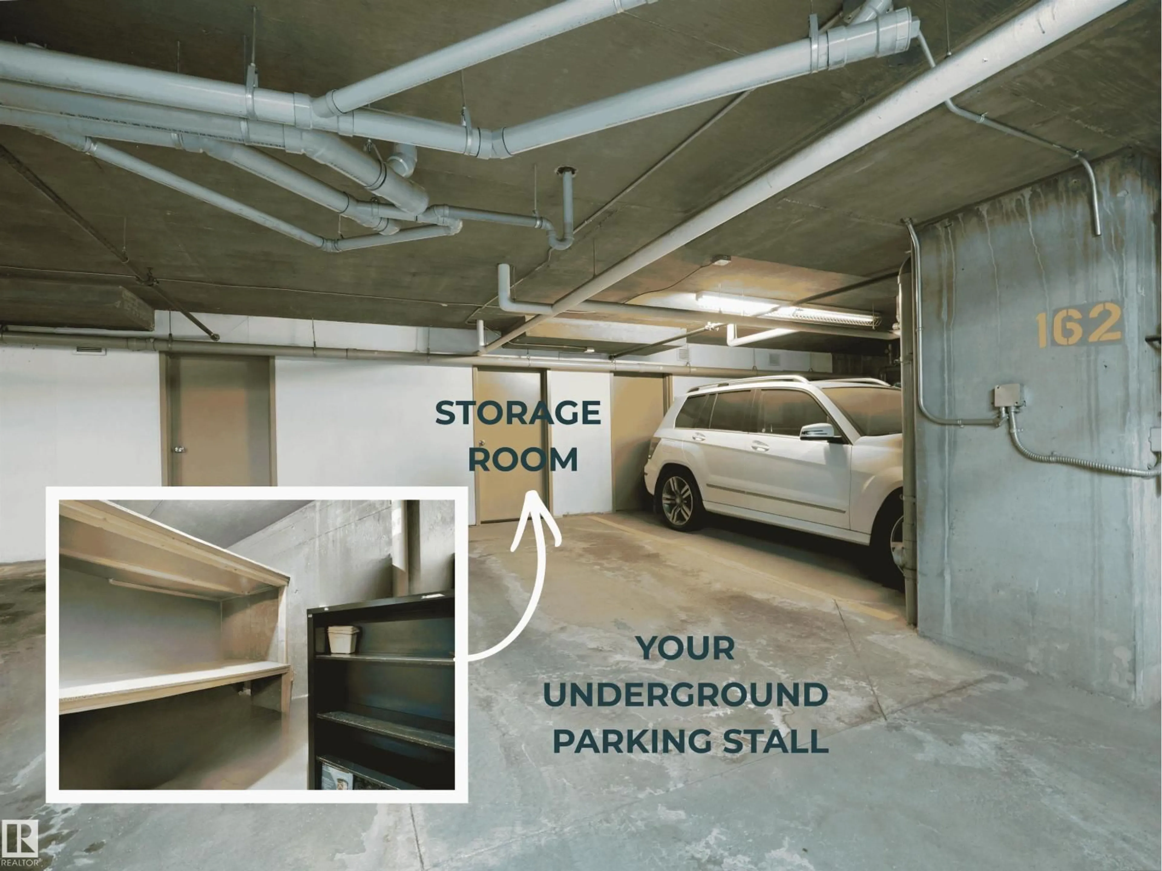 Indoor garage for #422 - 5816 MULLEN PL, Edmonton Alberta T6R0W3