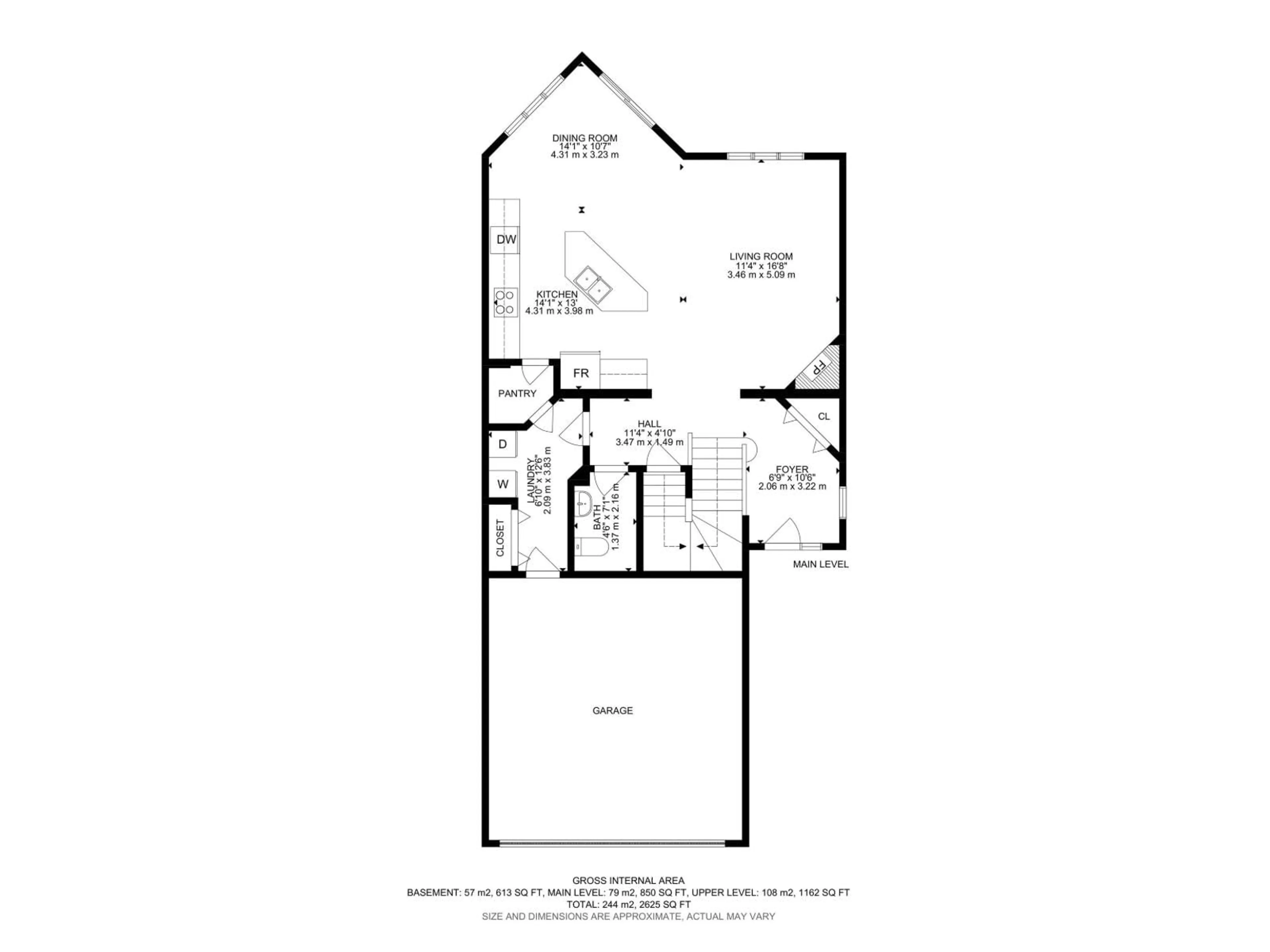 Floor plan for 82 DALQUIST BA, Leduc Alberta T9E0J7