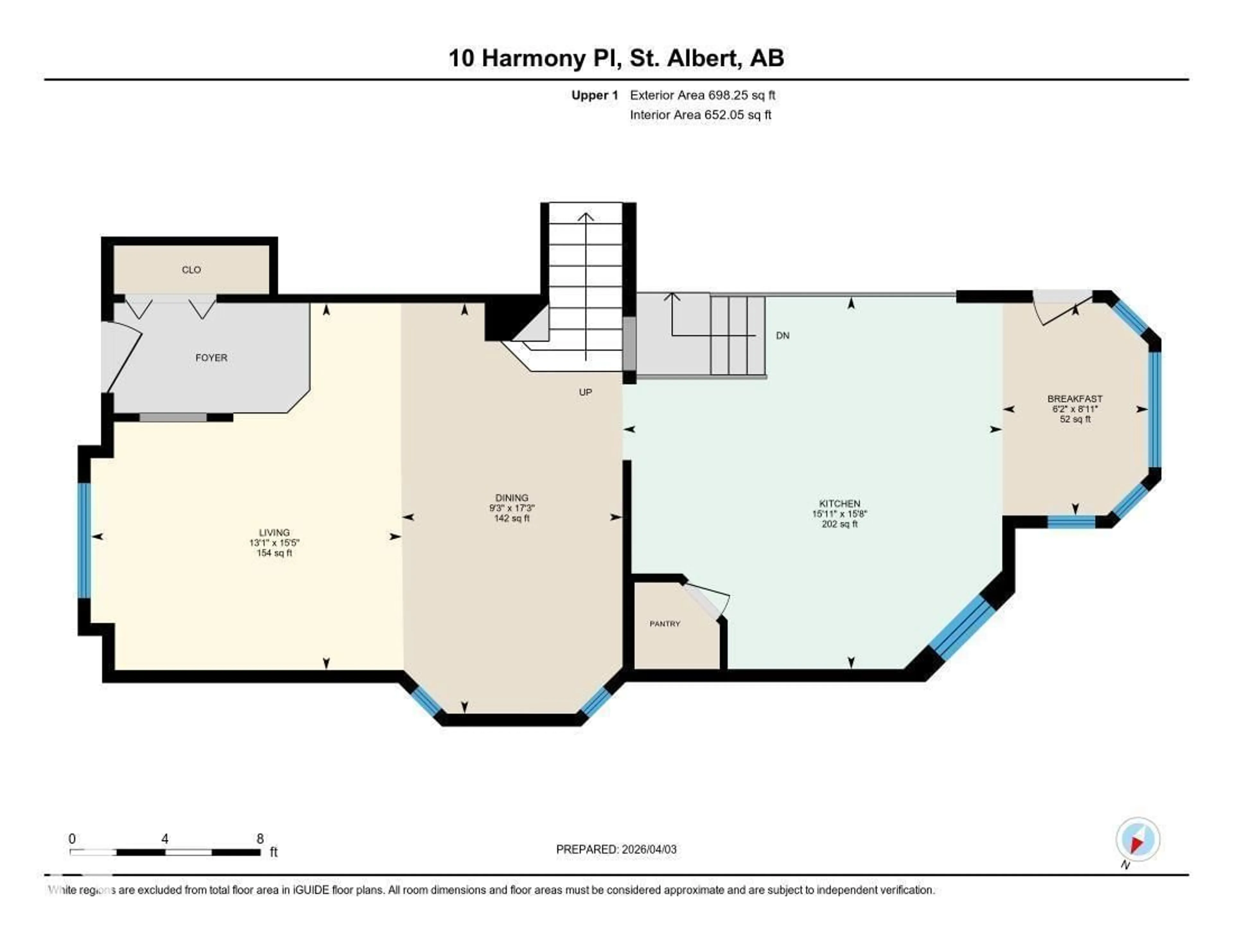 Floor plan for 10 HARMONY PL, St. Albert Alberta T8N6G3